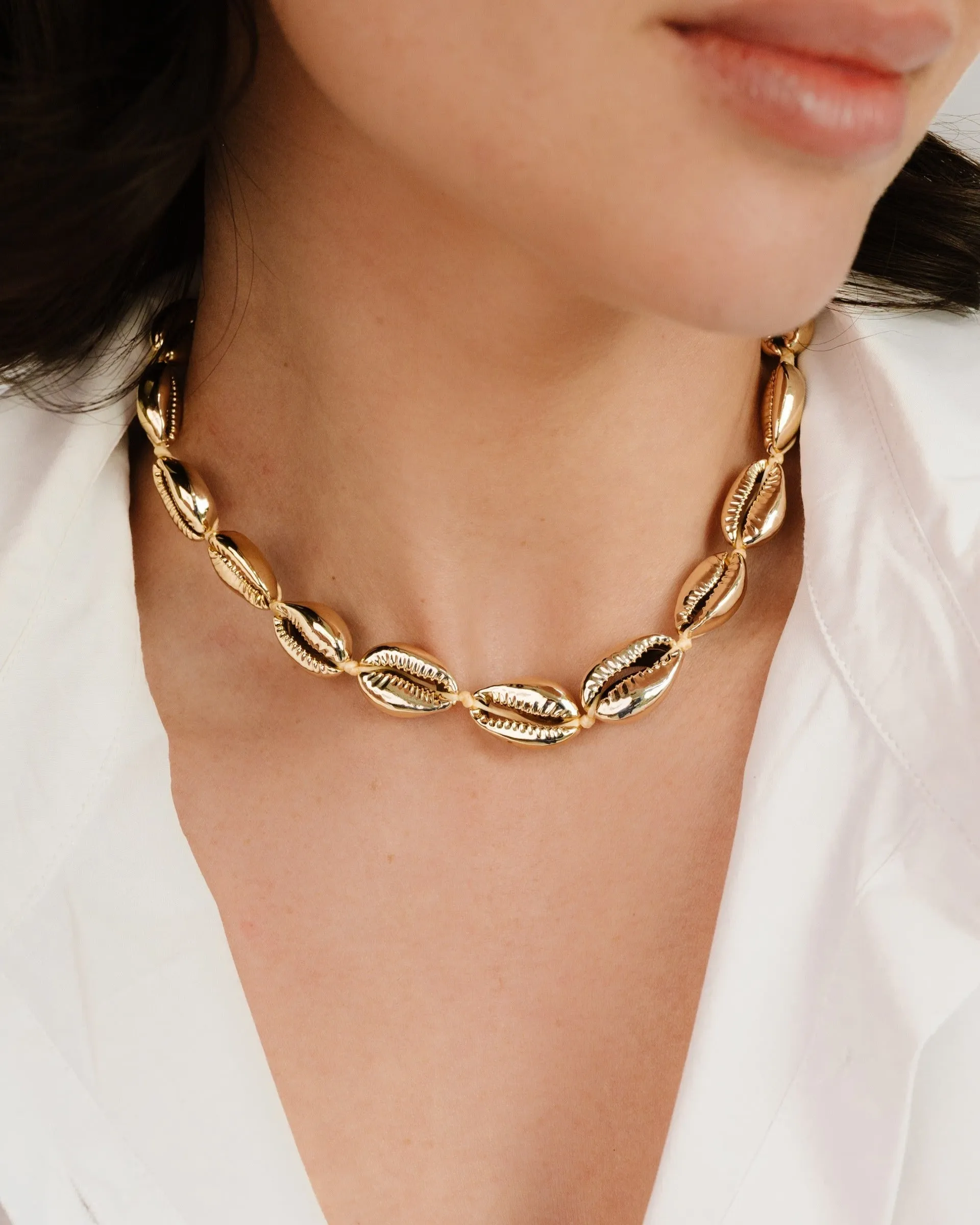 Cowrie Shell Necklace sold by Boston Proper product image thumbnail 3