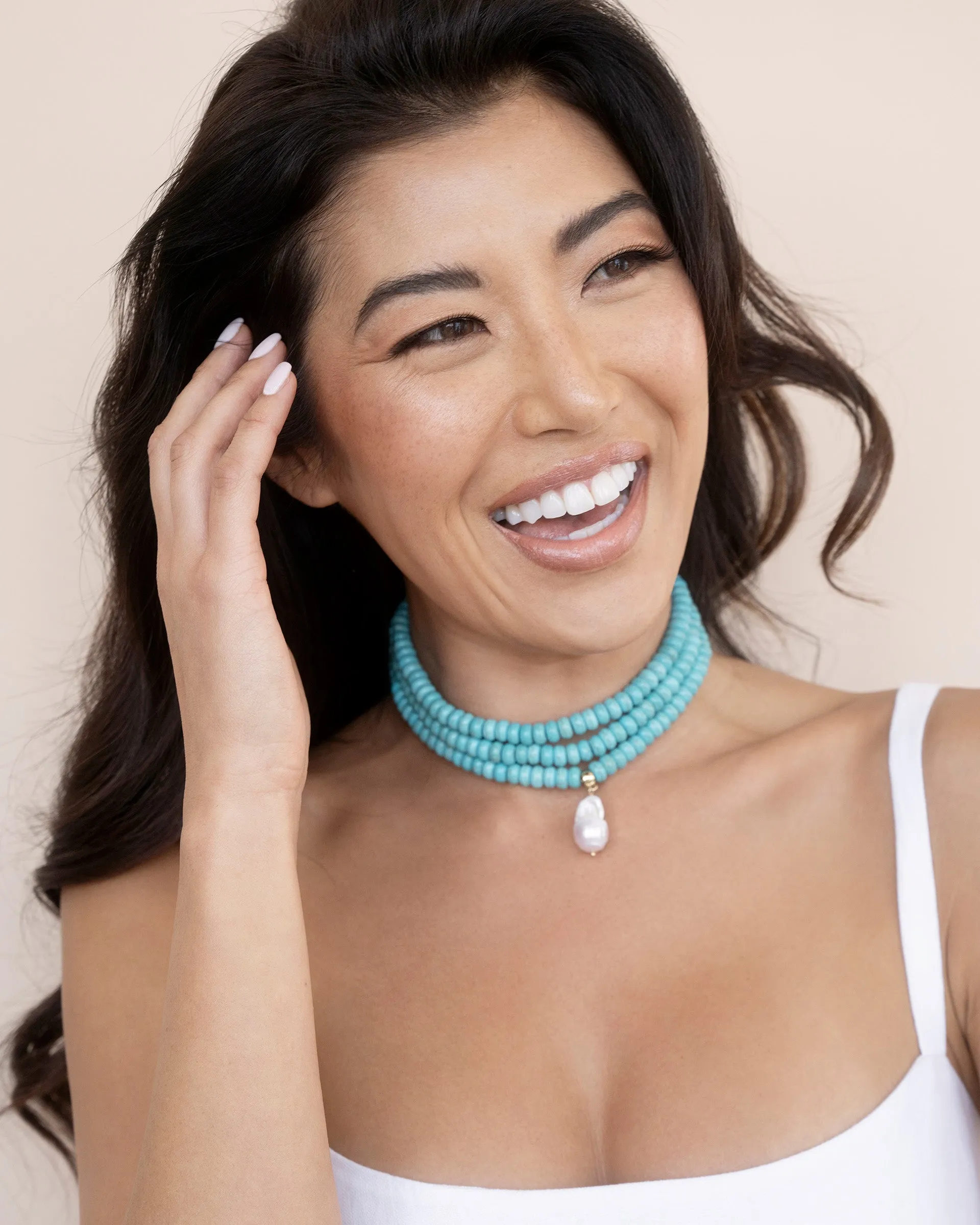 Marina Layers Turquoise Necklace sold by Boston Proper product image thumbnail 4