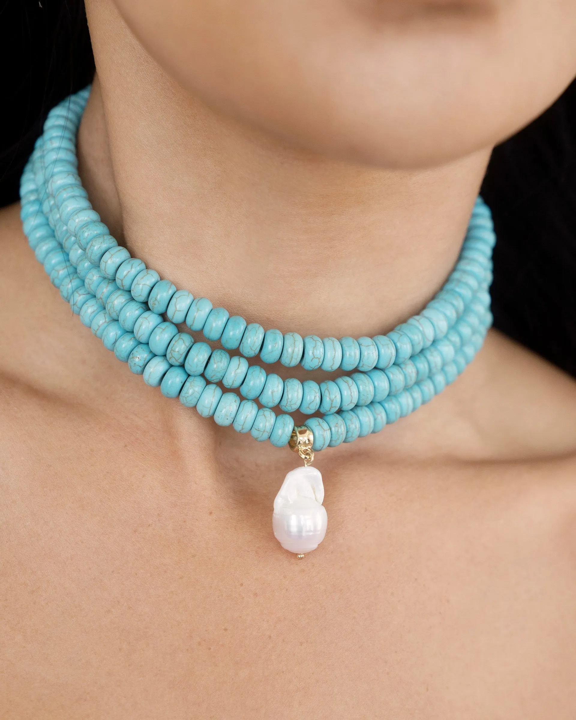 Marina Layers Turquoise Necklace sold by Boston Proper product image thumbnail 2