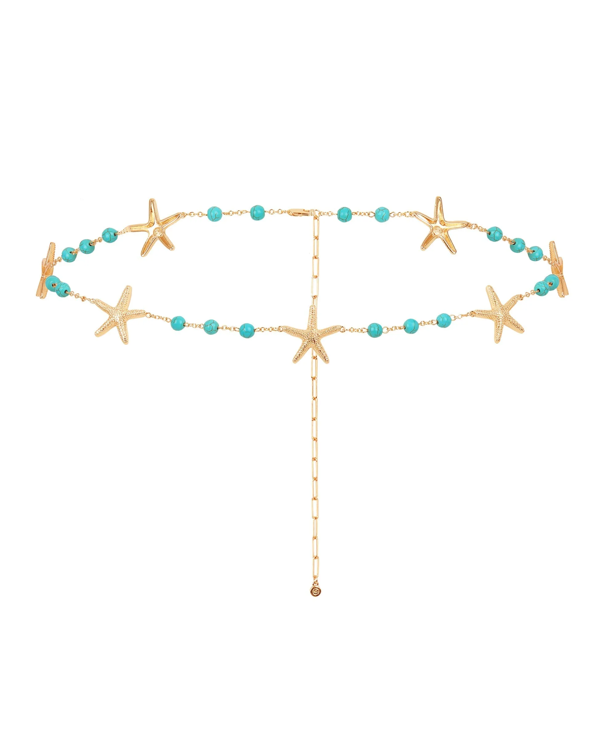 Starfish and Turquoise Bead Waist Chain sold by Boston Proper