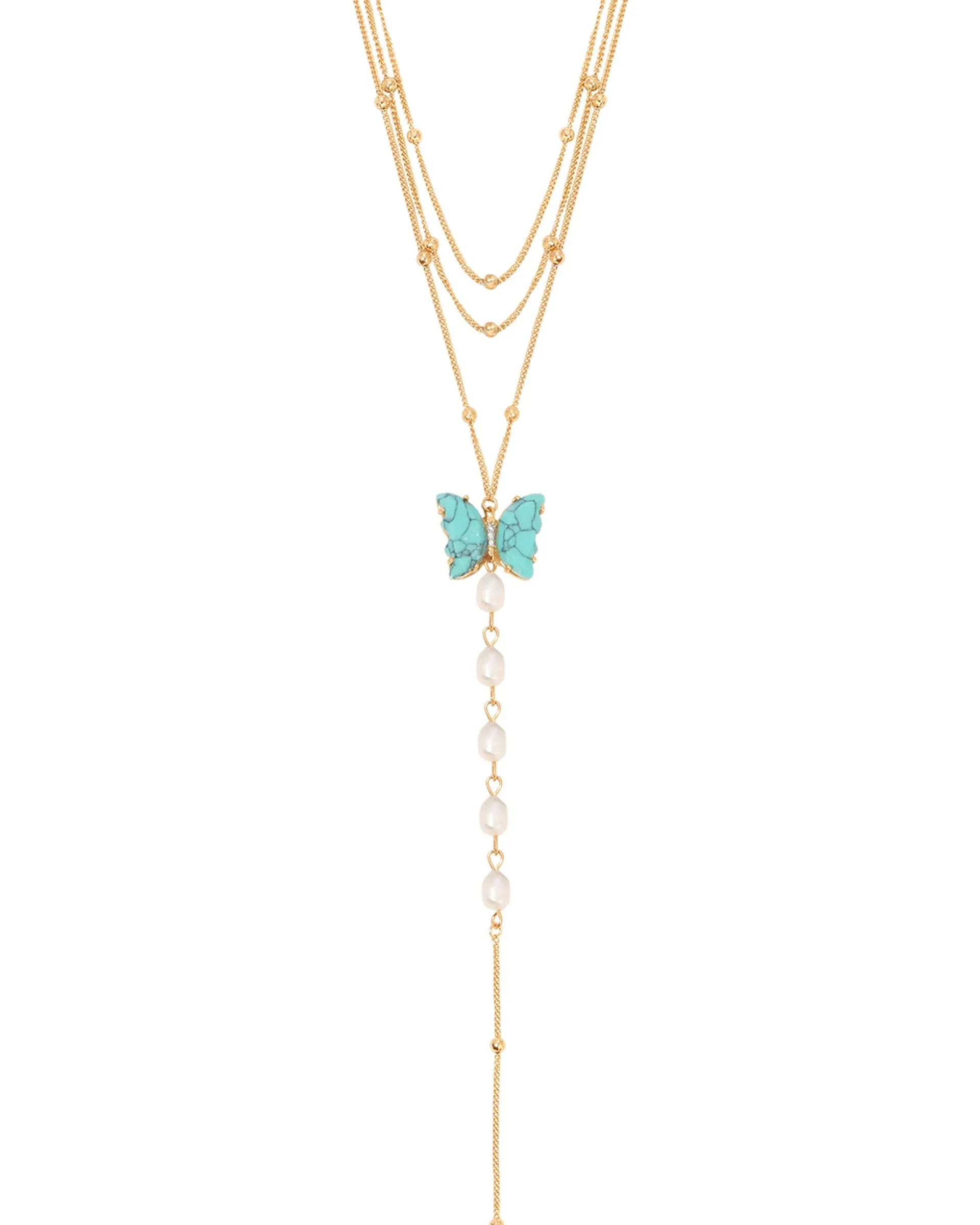 Turquoise Butterfly Lariat sold by Boston Proper