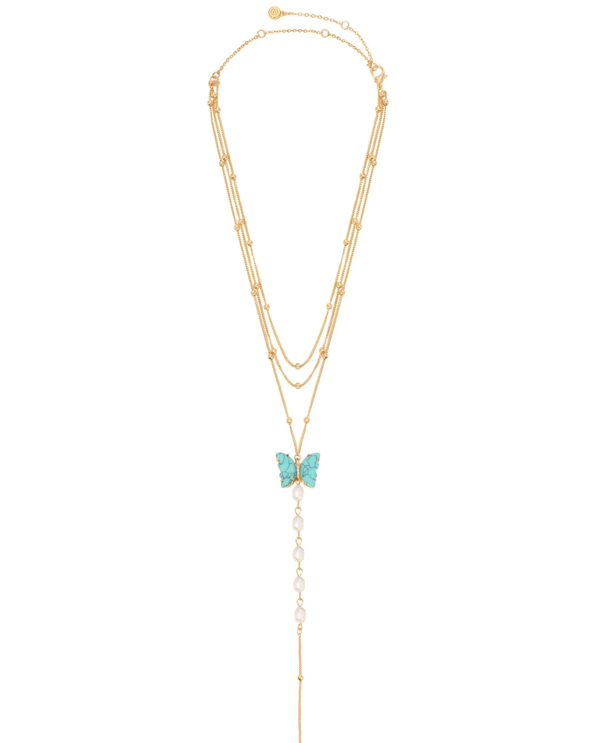 Turquoise Butterfly Lariat sold by Boston Proper product image thumbnail 3