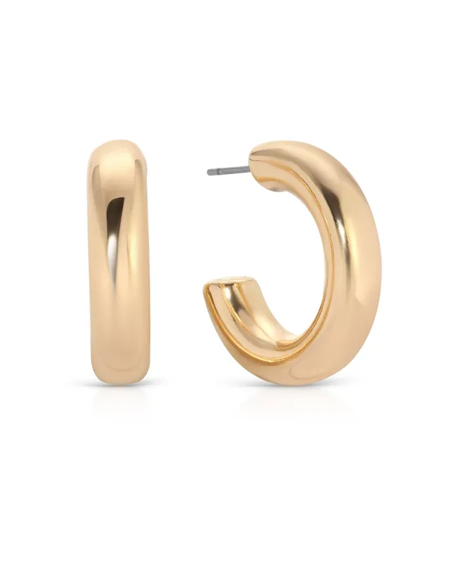 Small Thick Classic Hoops sold by Boston Proper