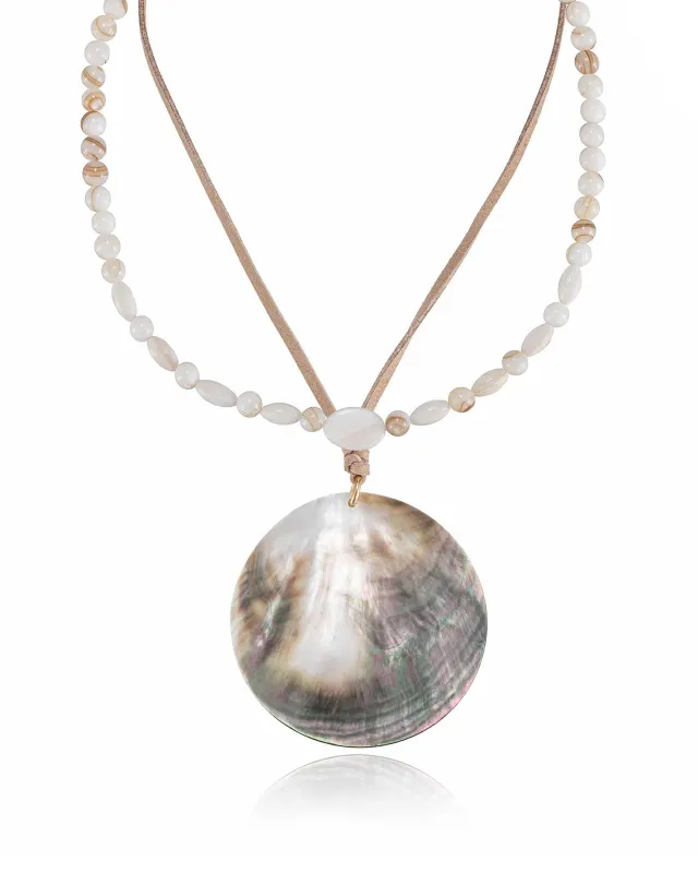 Opalescent Shell Necklace Set sold by Boston Proper