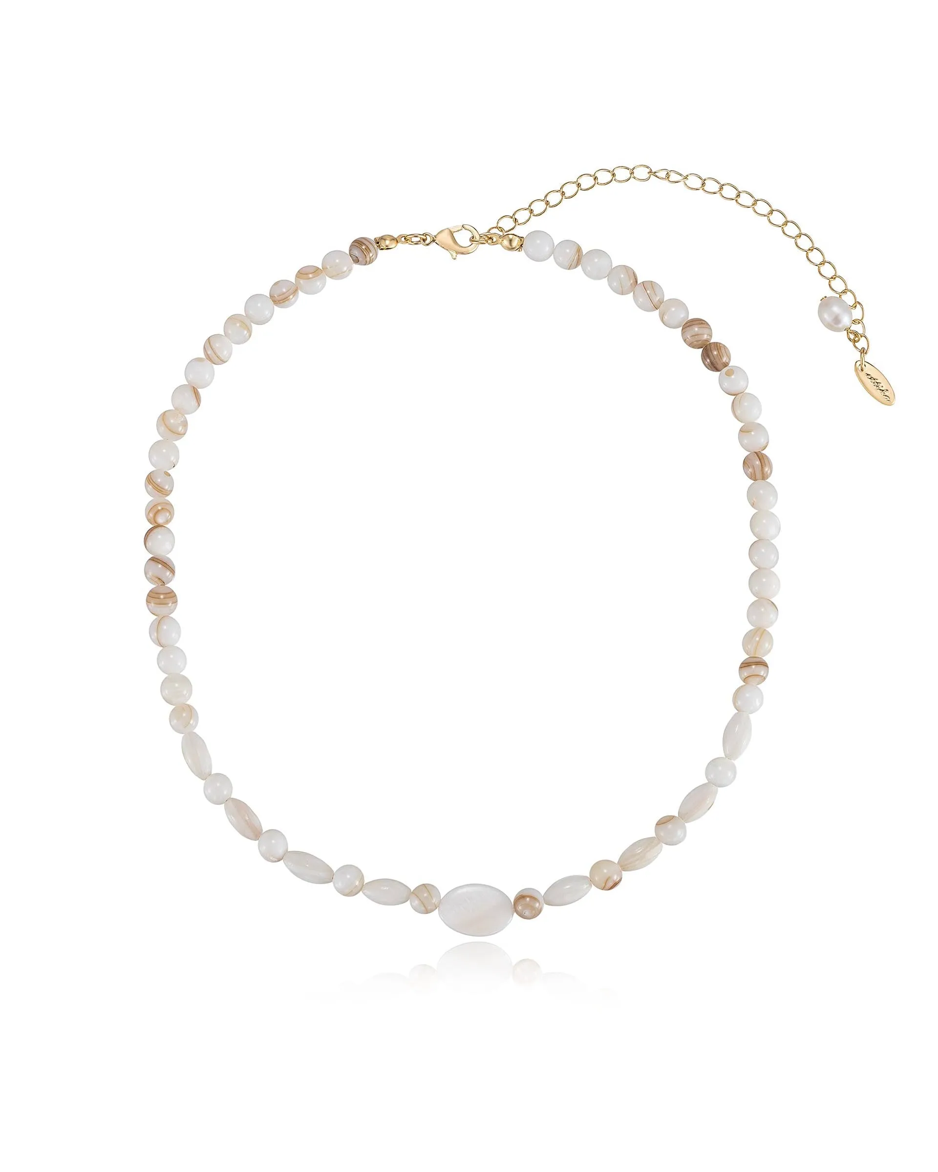 Opalescent Shell Necklace Set sold by Boston Proper product image thumbnail 5