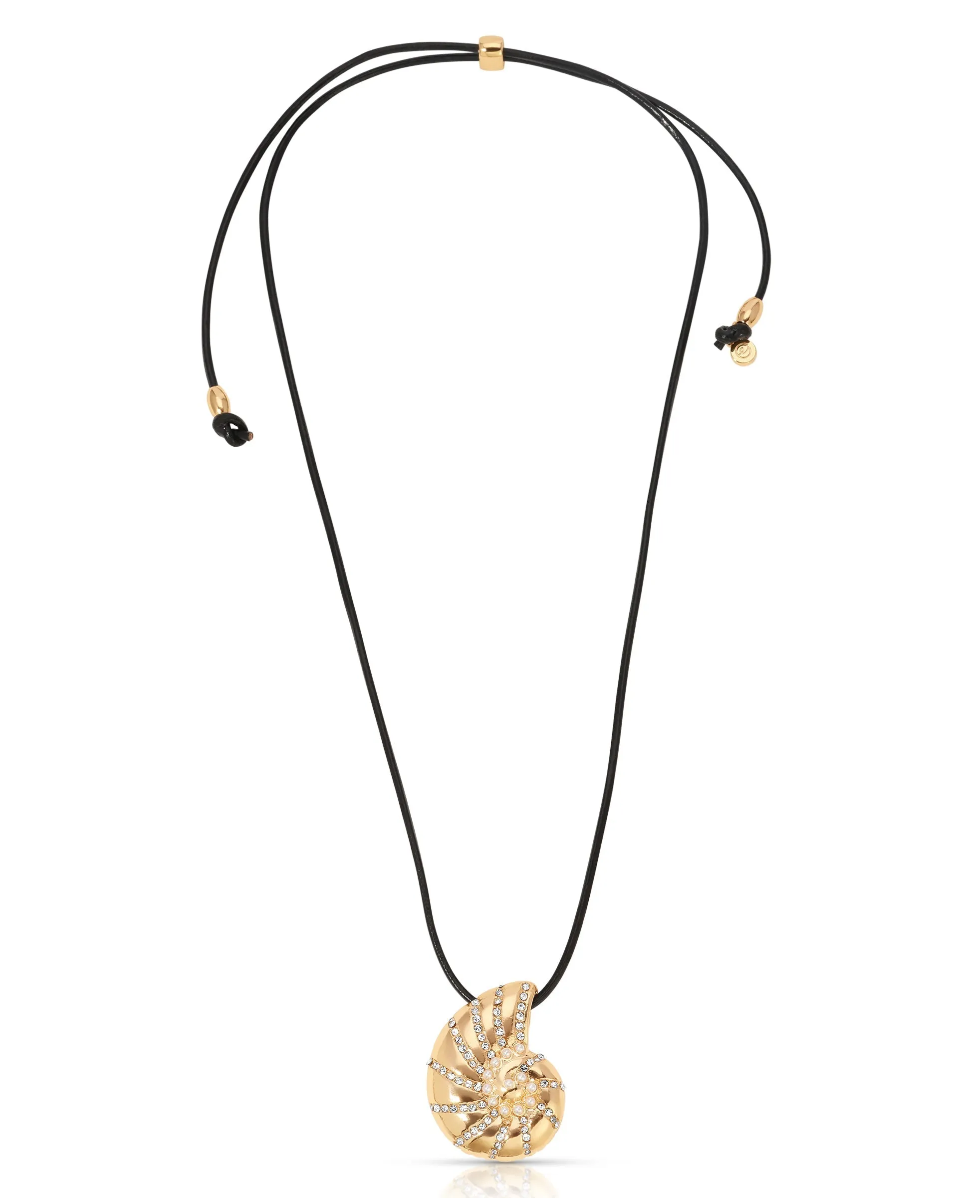 Nautilus Shell Cord Necklace sold by Boston Proper product image thumbnail 3