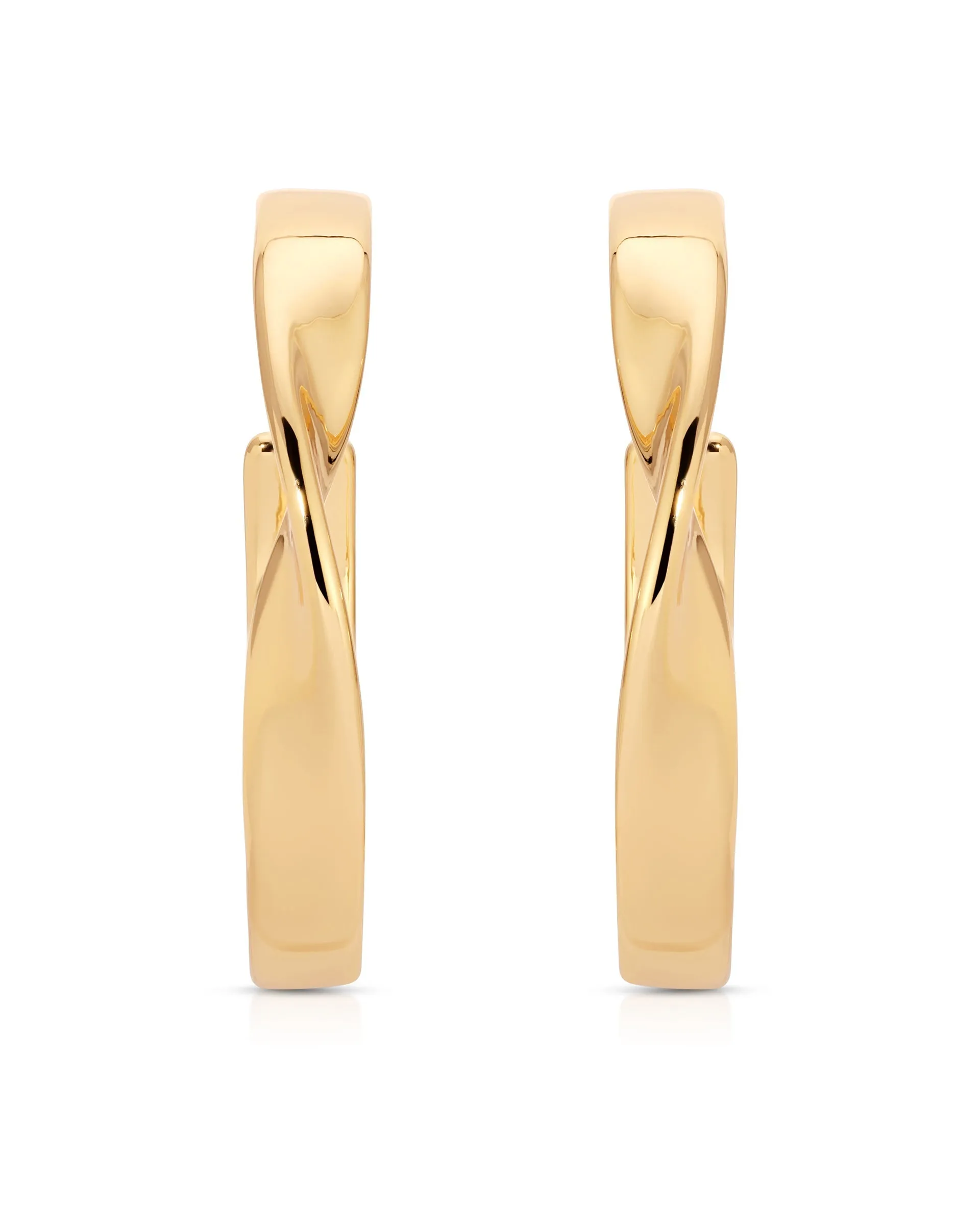 Heirloom Twist Medium Hoops sold by Boston Proper product image thumbnail 3