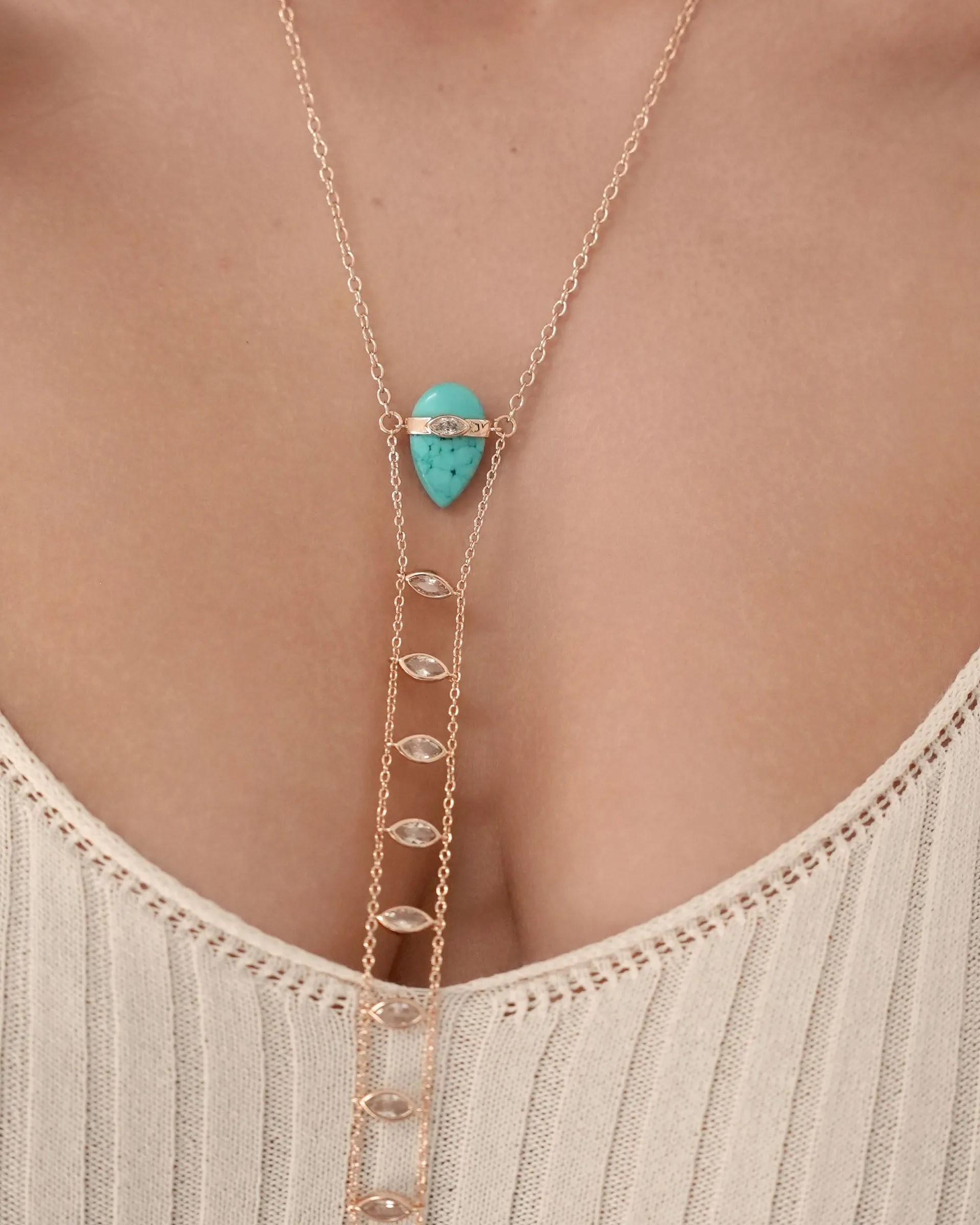 Turquoise Solstice Body Chain sold by Boston Proper product image thumbnail 2