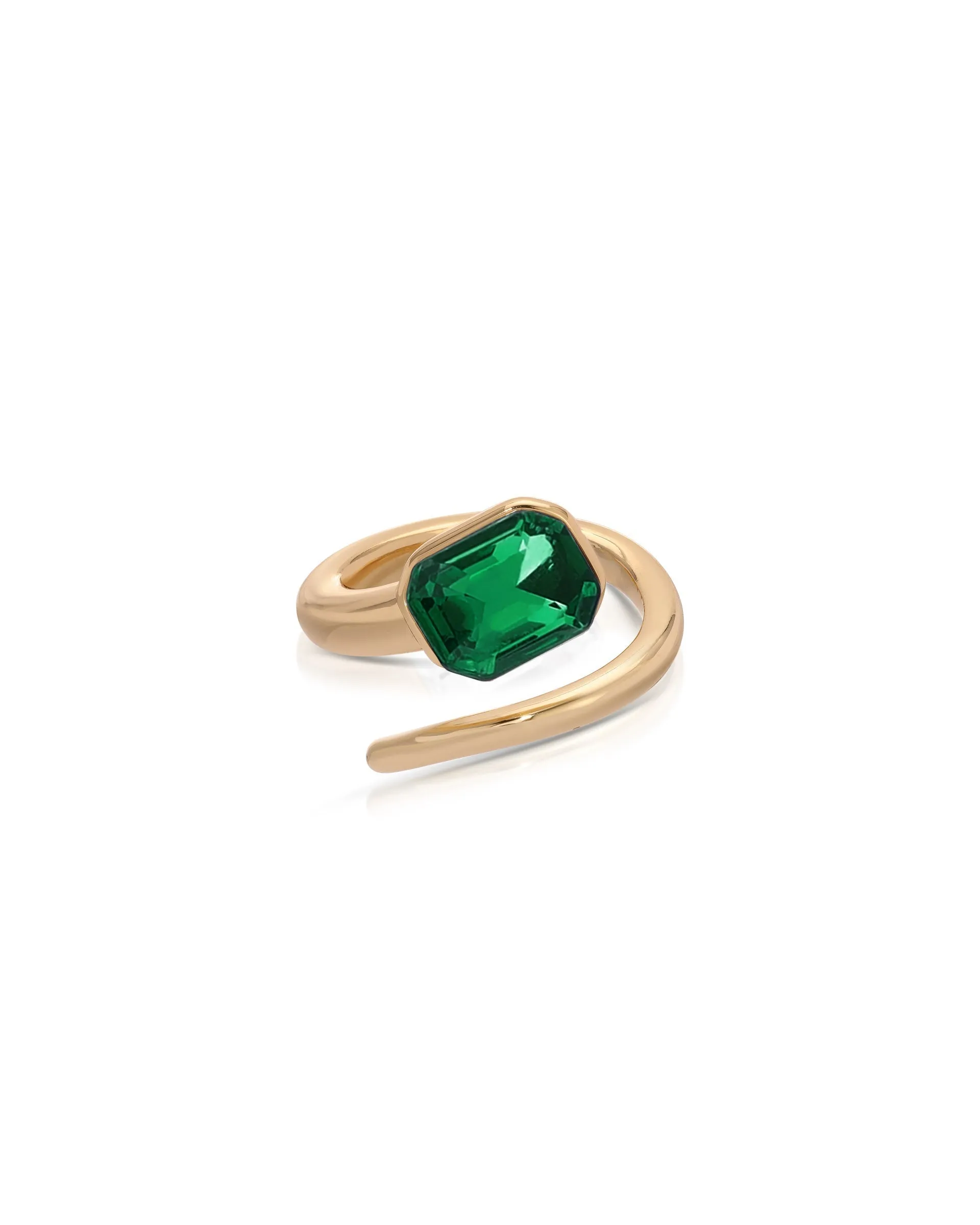 Emerald Deco Wrap Ring sold by Boston Proper