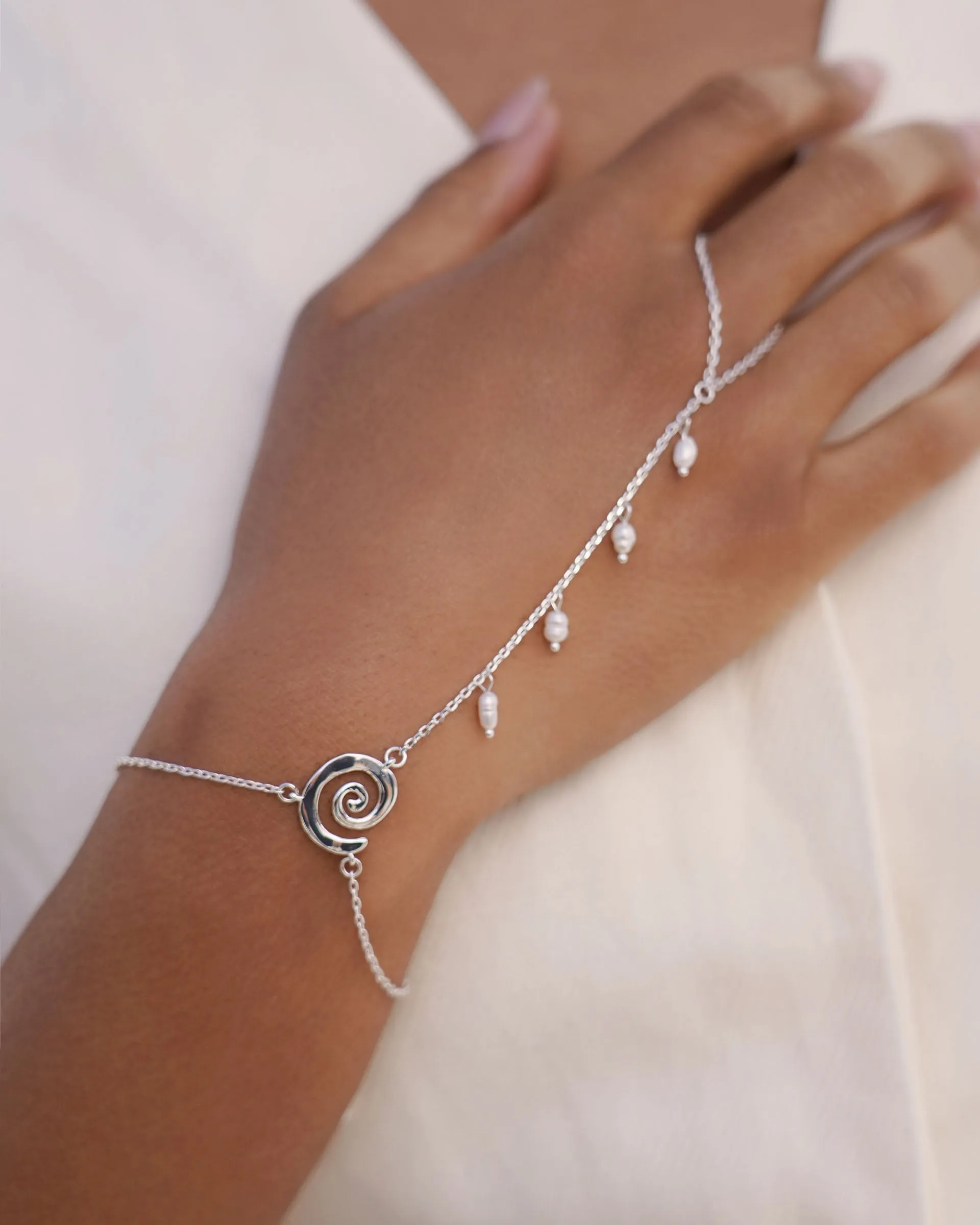 Aura Pearl Hand Chain sold by Boston Proper product image thumbnail 4