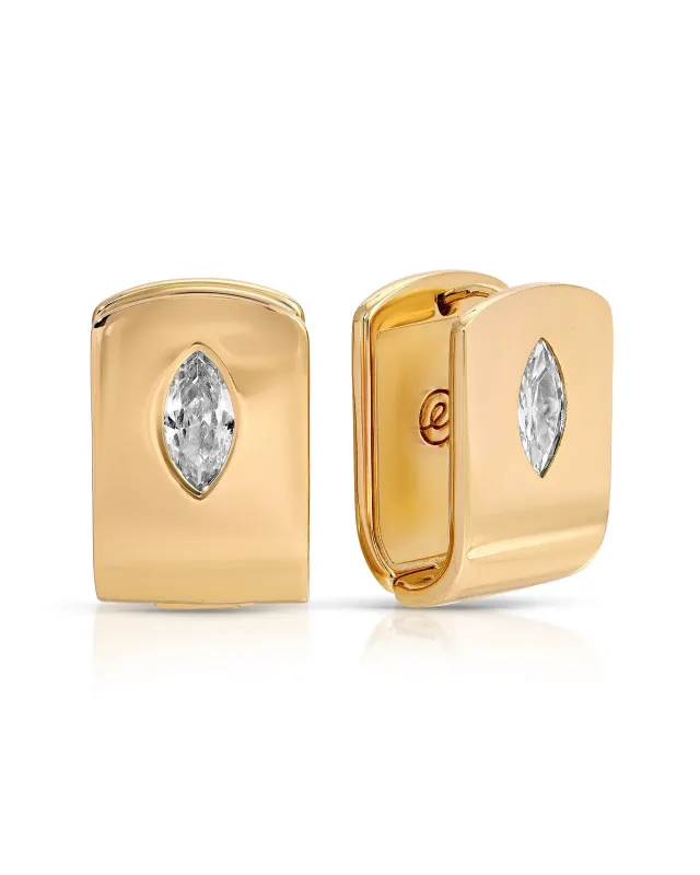 Marquise Crystal Huggies sold by Boston Proper