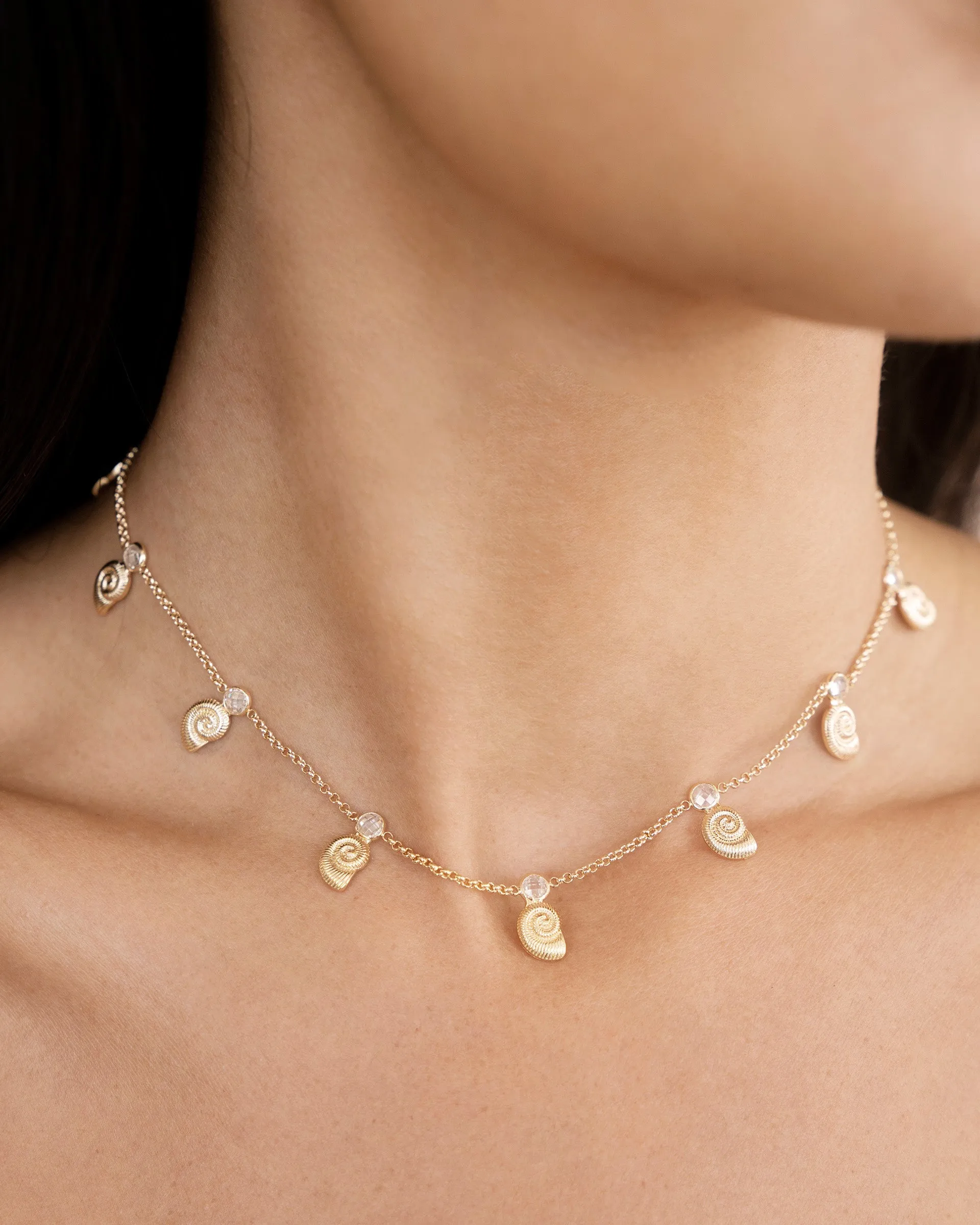 Nautilus Shell Charm Necklace sold by Boston Proper product image thumbnail 2