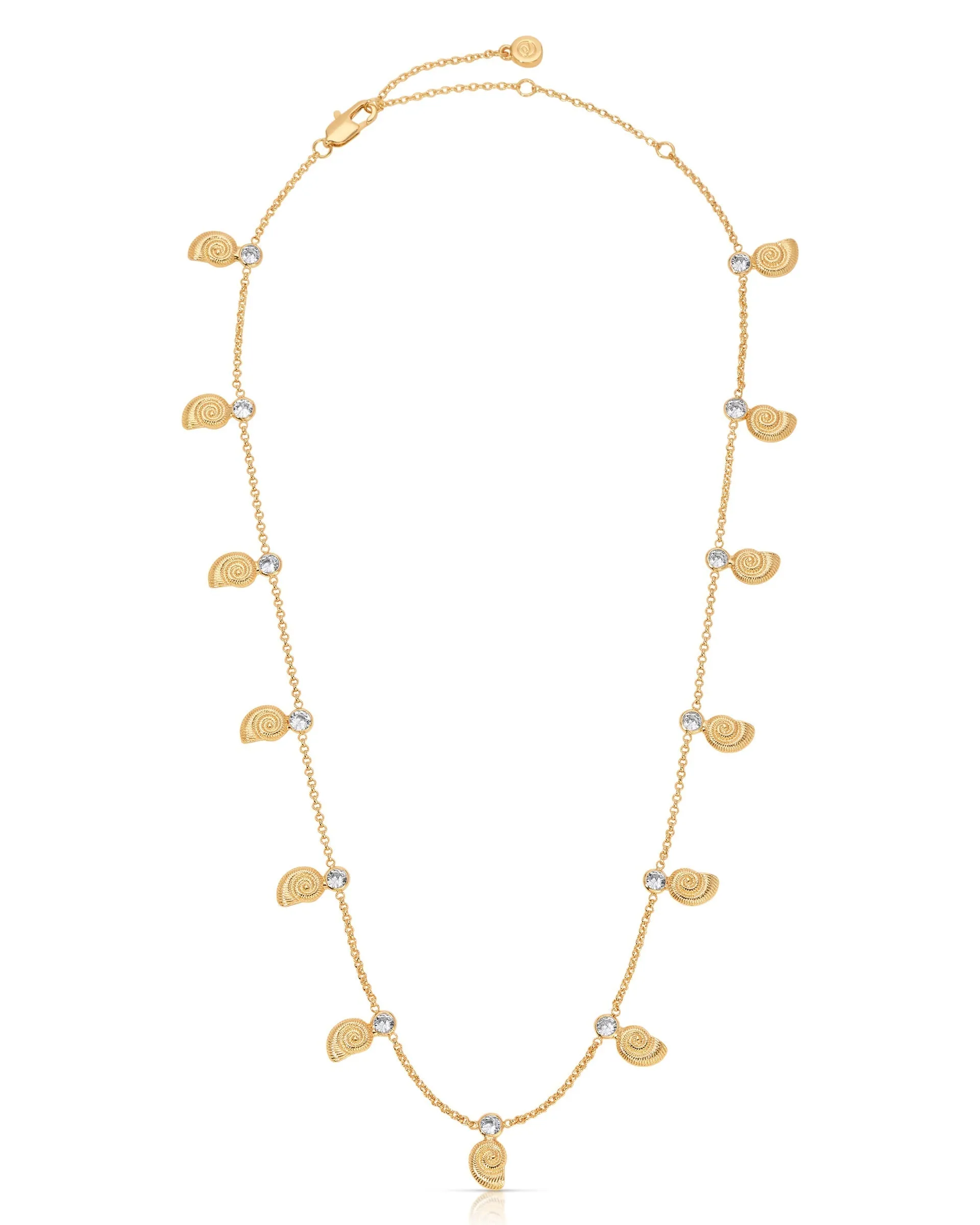 Nautilus Shell Charm Necklace sold by Boston Proper product image thumbnail 3