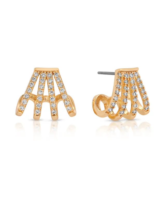 Glisten Wing Pavé Earrings sold by Boston Proper