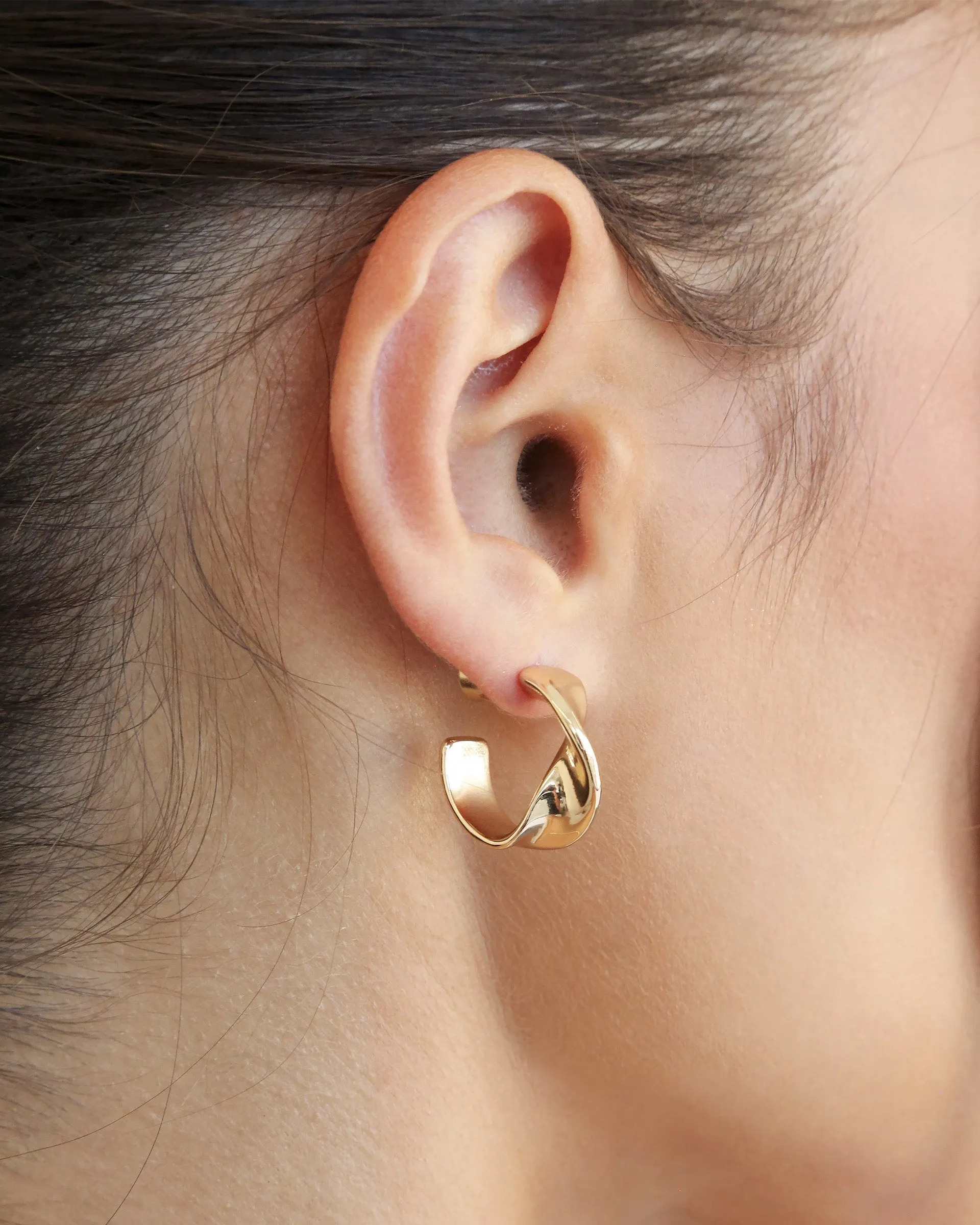 Heirloom Twist Small Hoops sold by Boston Proper product image thumbnail 2