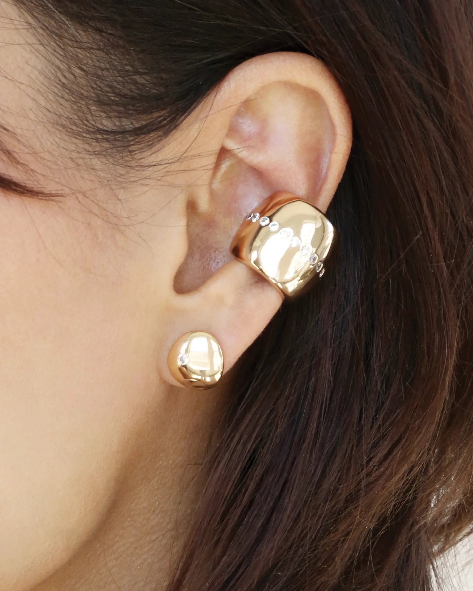 Center Crystal Line Chunky Ear Cuff sold by Boston Proper product image thumbnail 2