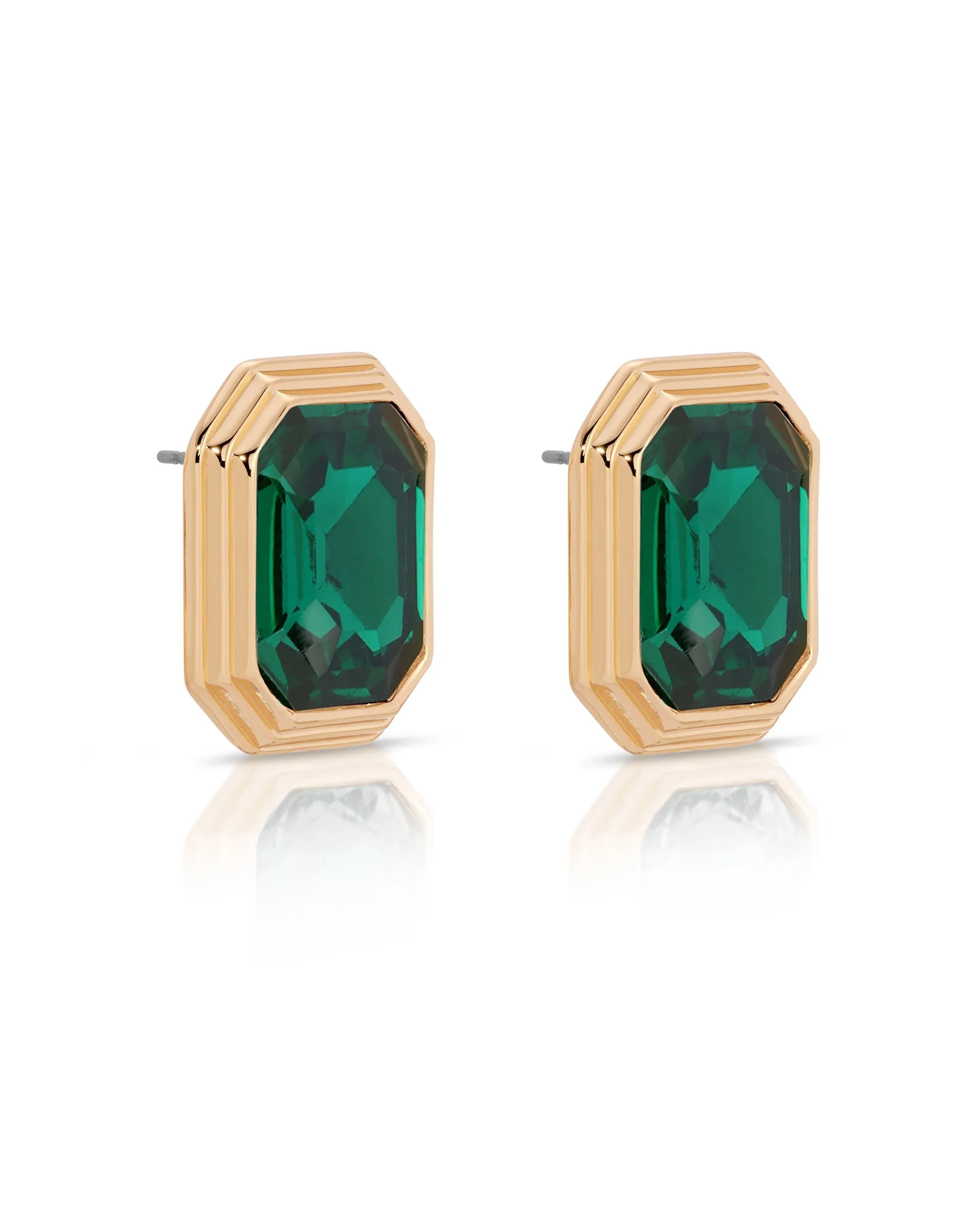 Emerald Deco Earrings sold by Boston Proper product image thumbnail 3