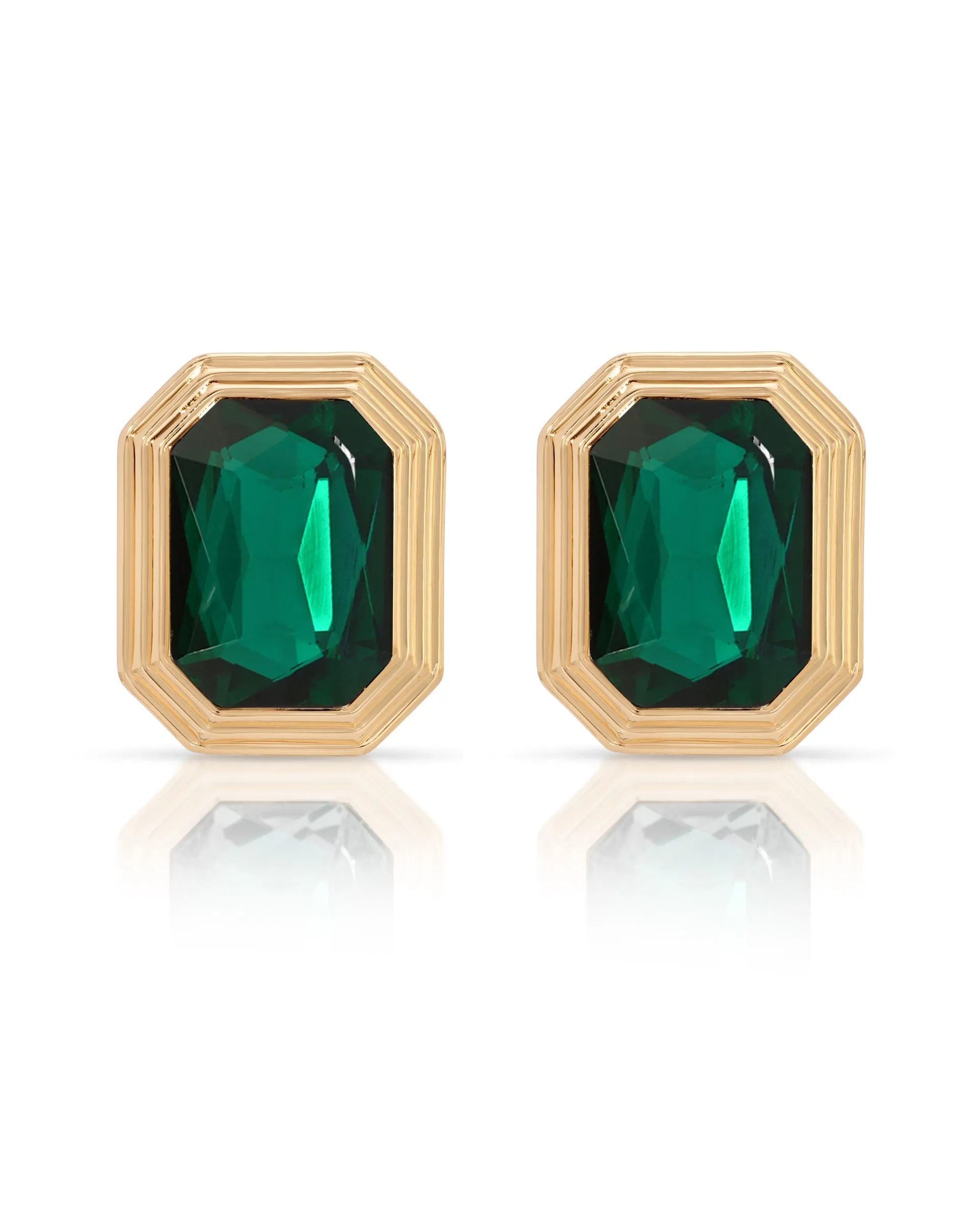 Emerald Deco Earrings sold by Boston Proper