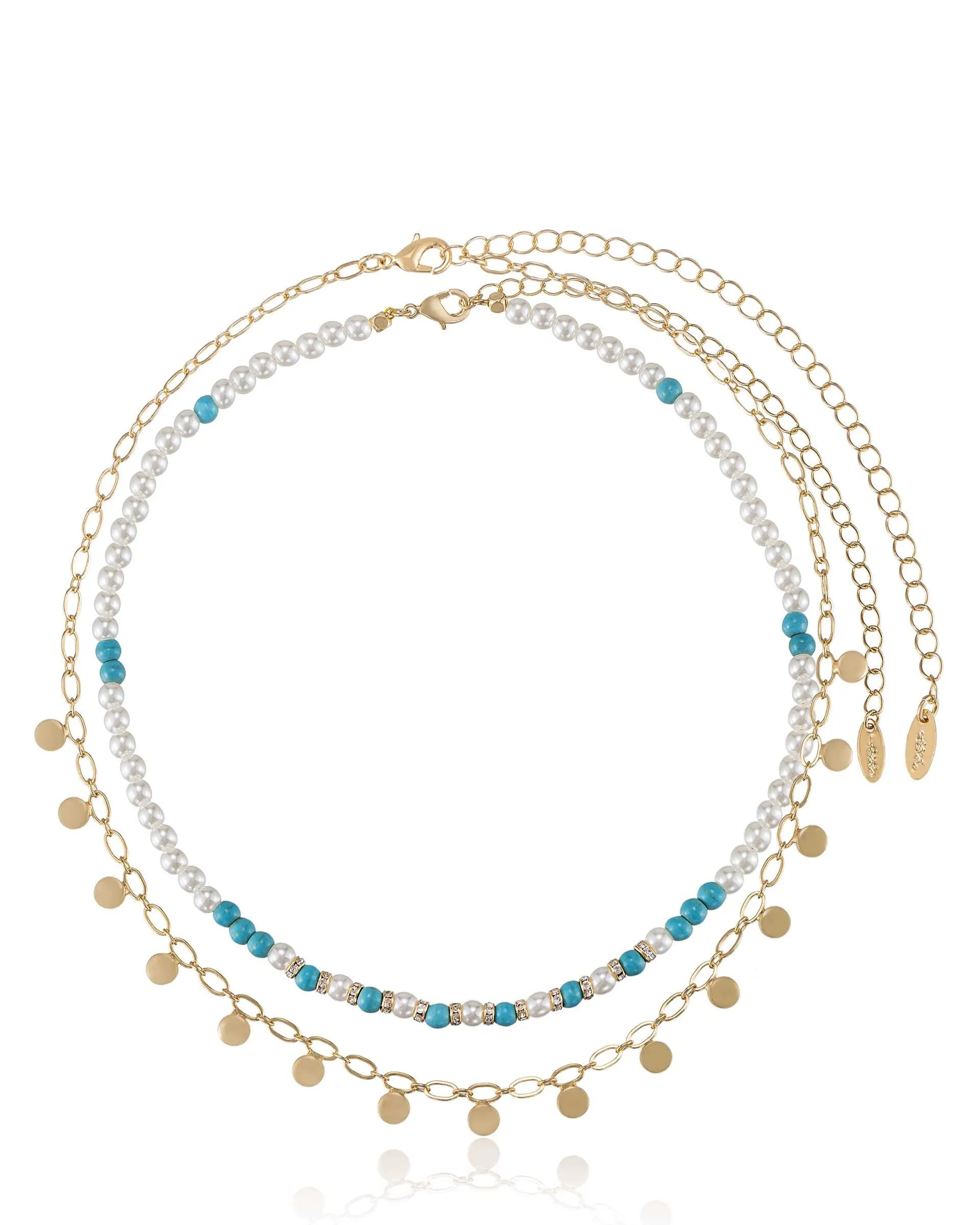 Morocco Turquoise Beaded Necklace Set sold by Boston Proper