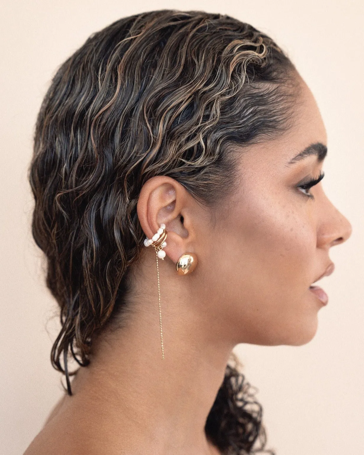 Pearl Drama Ear Cuff Set sold by Boston Proper product image thumbnail 3