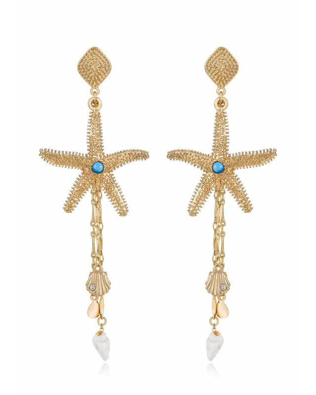 Starfish Seeker Drop Earrings sold by Boston Proper