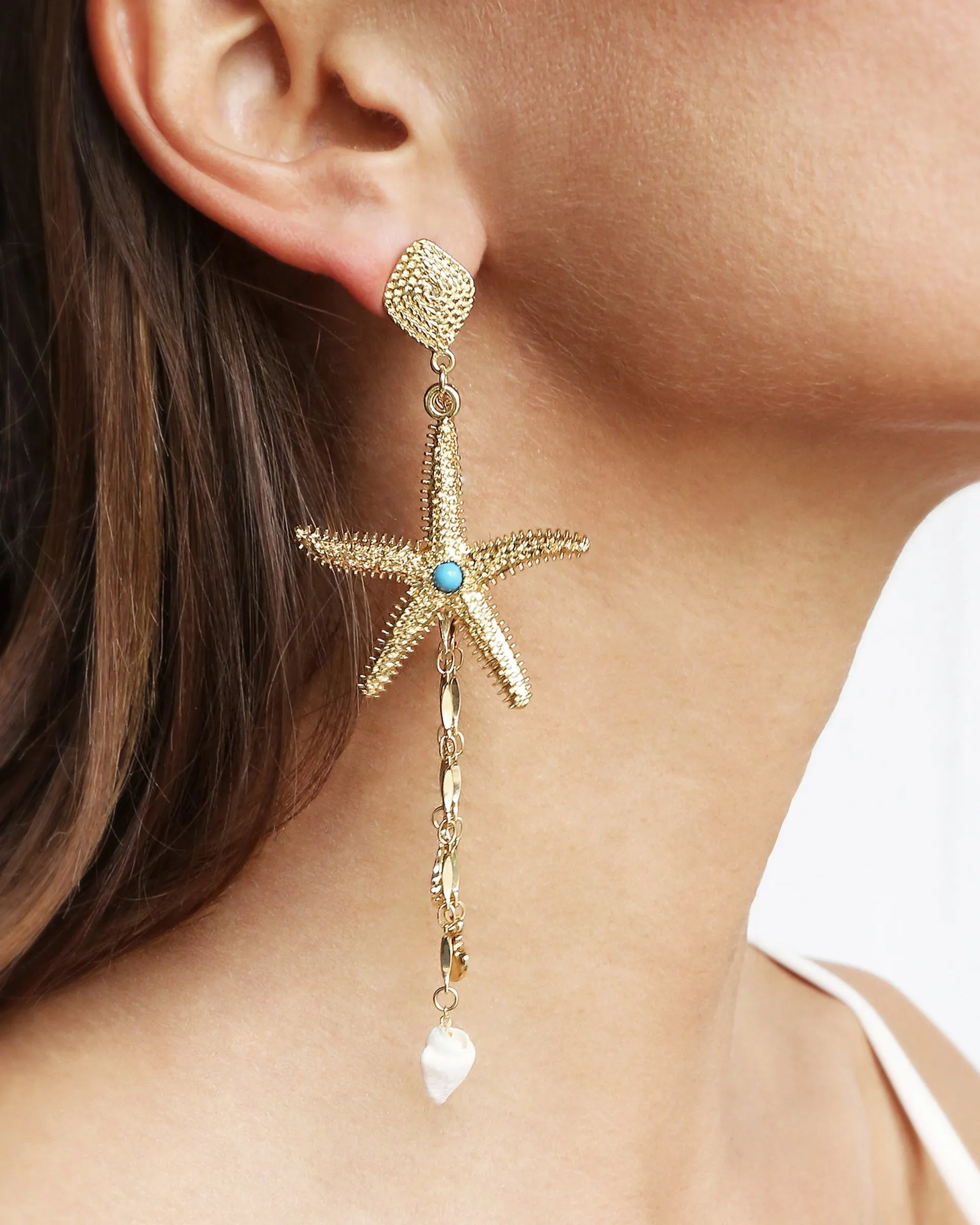 Starfish Seeker Drop Earrings sold by Boston Proper product image thumbnail 2