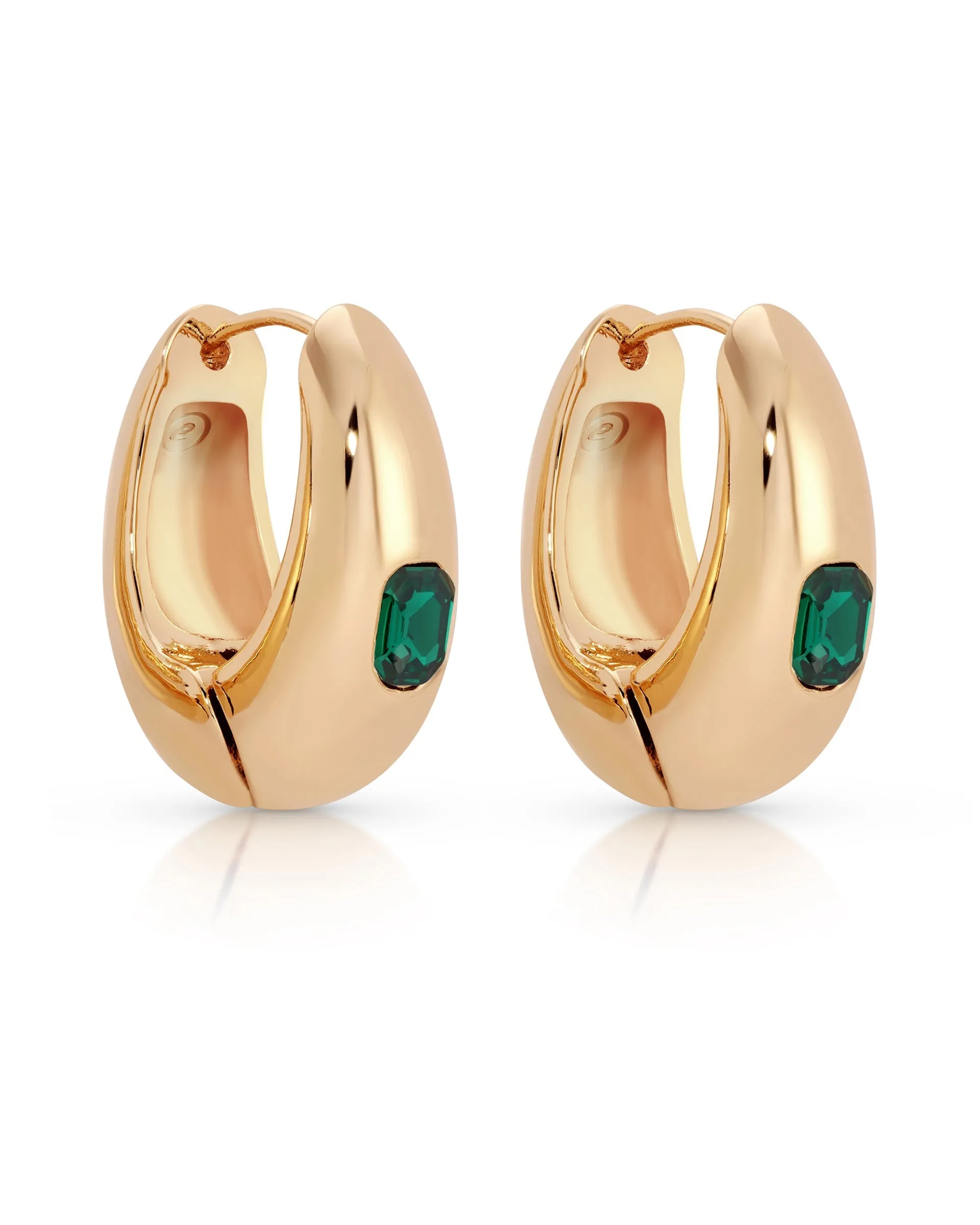 Emerald Deco Hoops sold by Boston Proper product image thumbnail 5