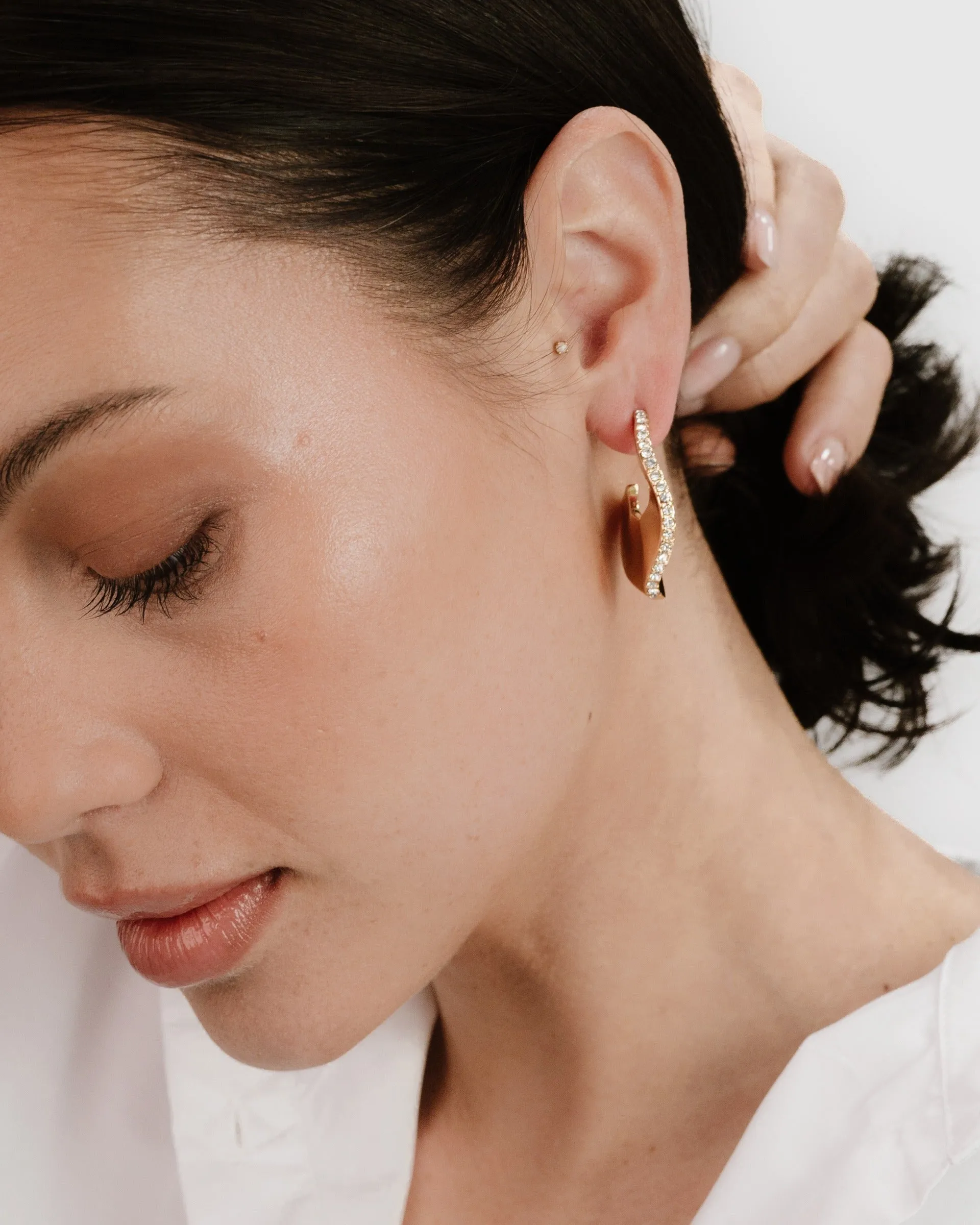 Ripple Pave Hoops sold by Boston Proper product image thumbnail 5