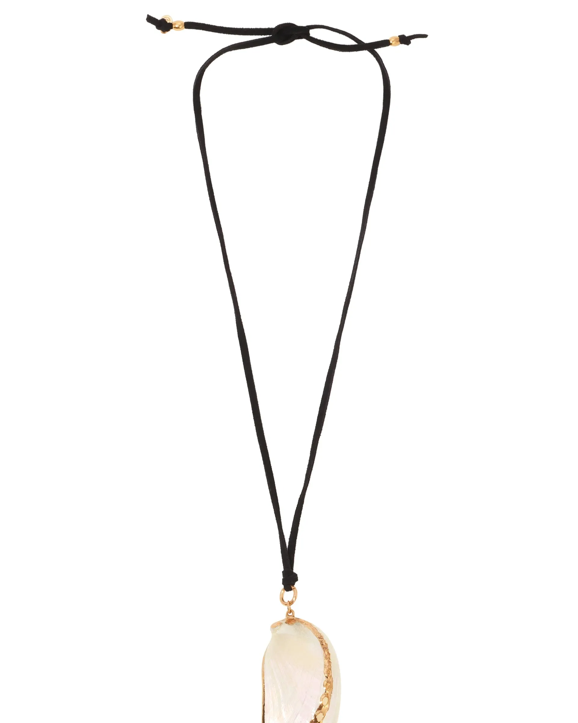 Iridescent Mussel Shell Pendant Necklace sold by Boston Proper product image thumbnail 3