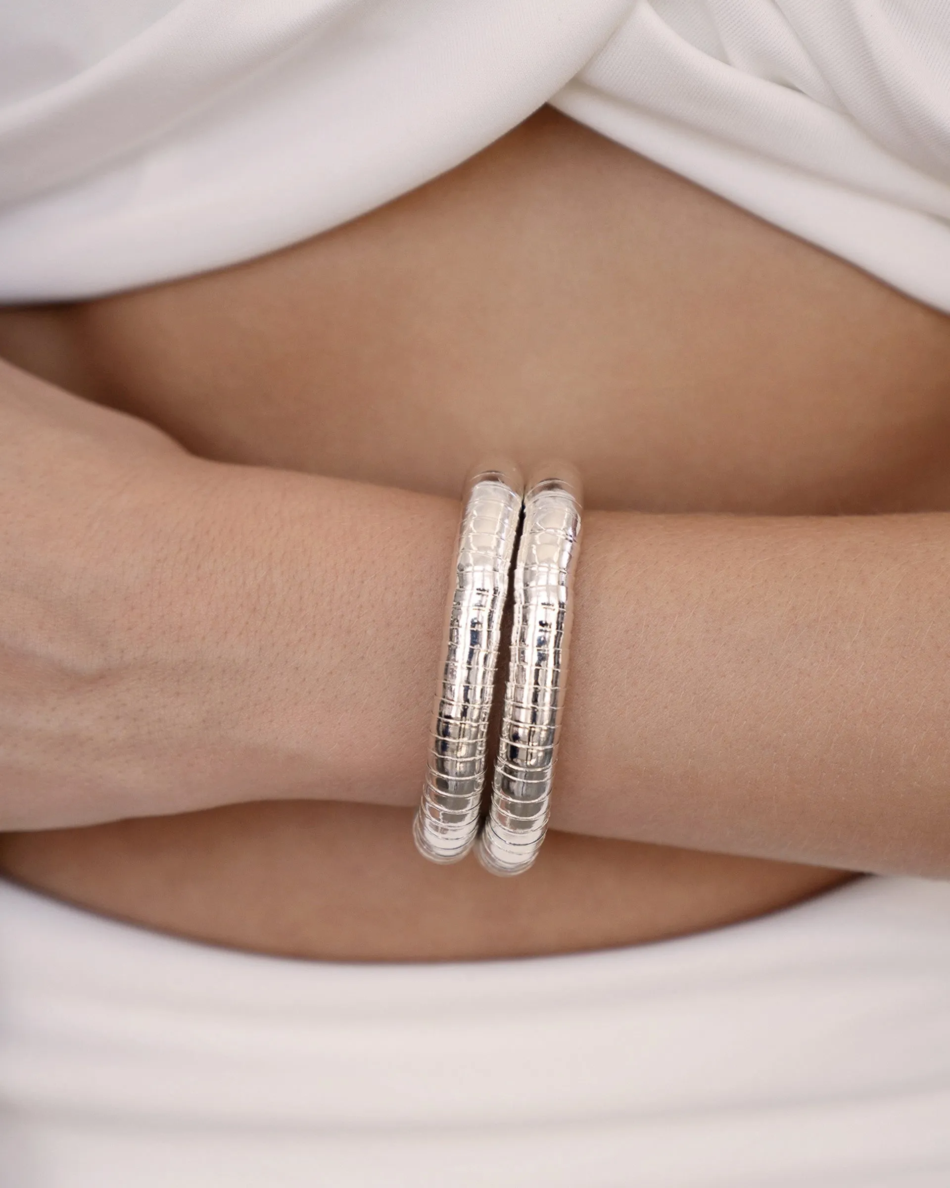 Liquid Gold Stretch Bracelet Set sold by Boston Proper product image thumbnail 3