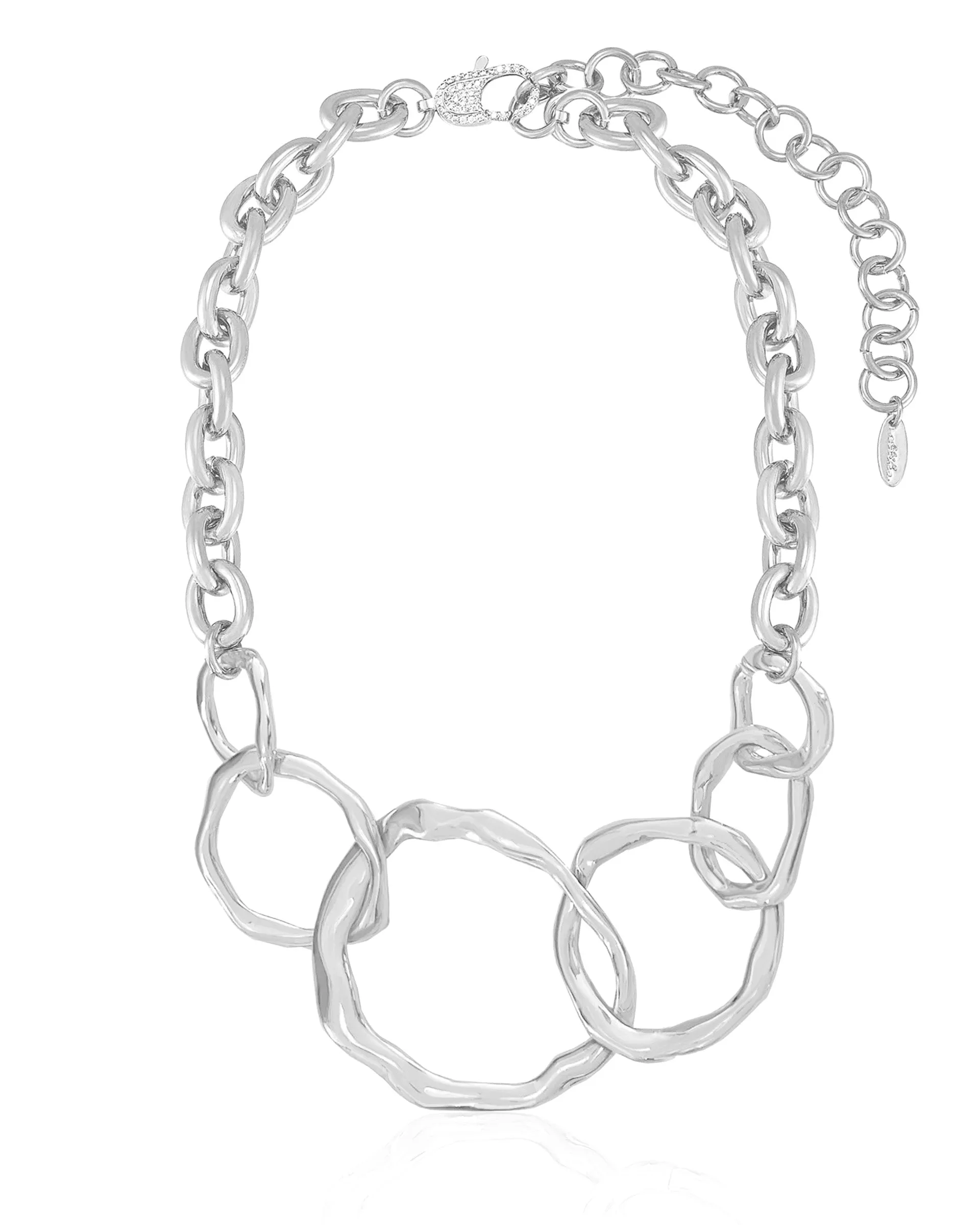 Interlocking Golden Chain Necklace sold by Boston Proper product image thumbnail 5