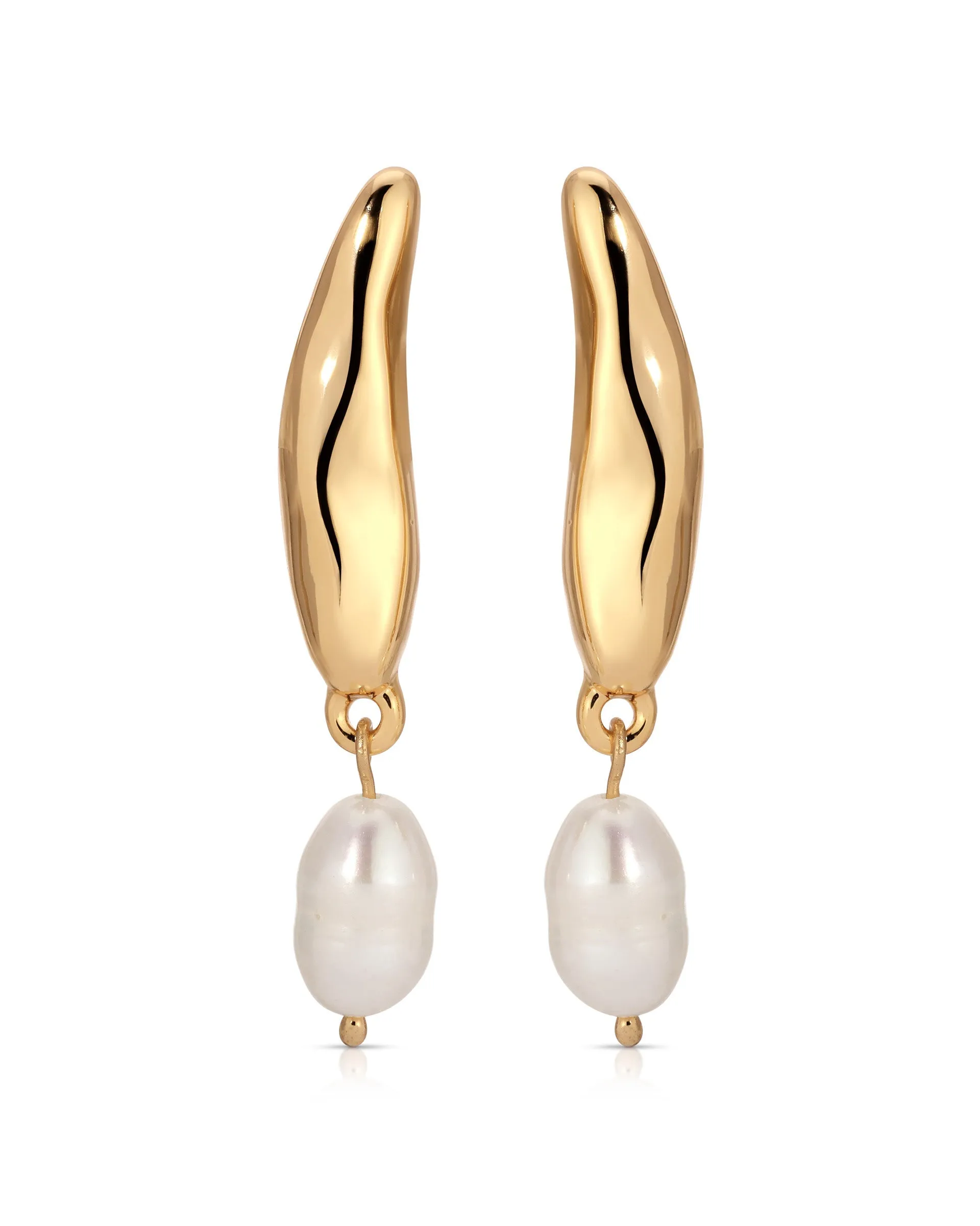 Liquid Luxe Pearl Earrings sold by Boston Proper