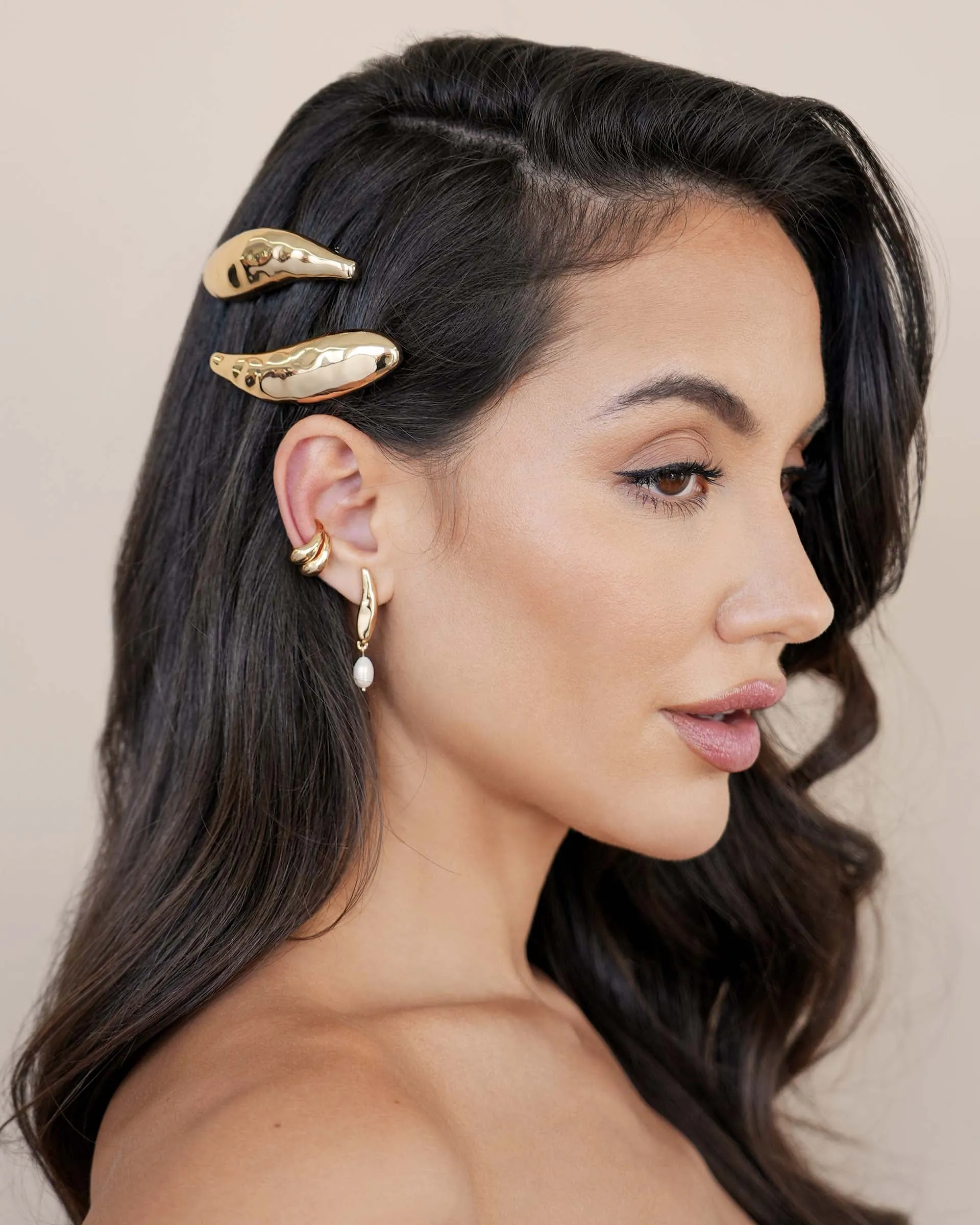 Liquid Luxe Pearl Earrings sold by Boston Proper product image thumbnail 2