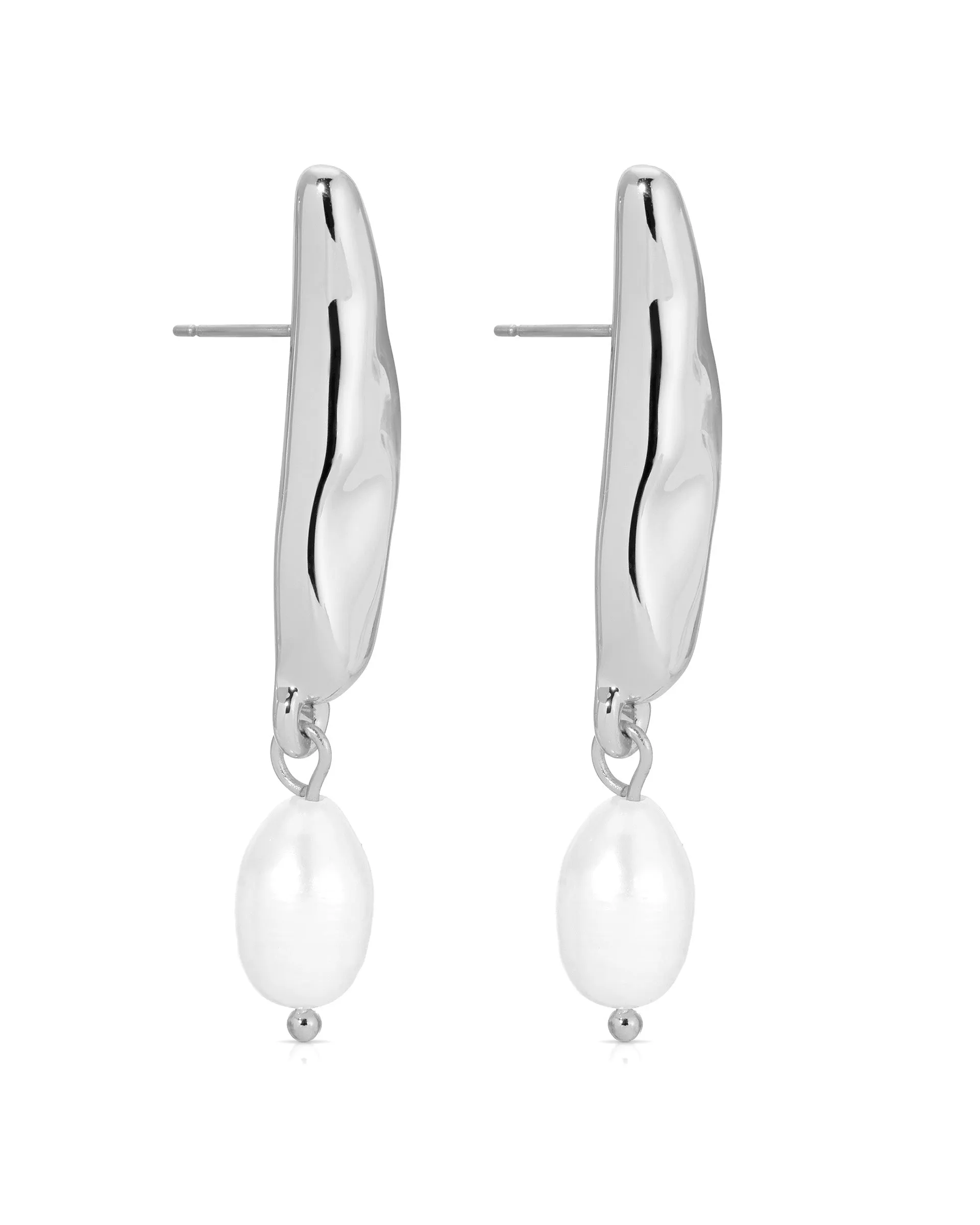 Liquid Luxe Pearl Earrings sold by Boston Proper product image thumbnail 5