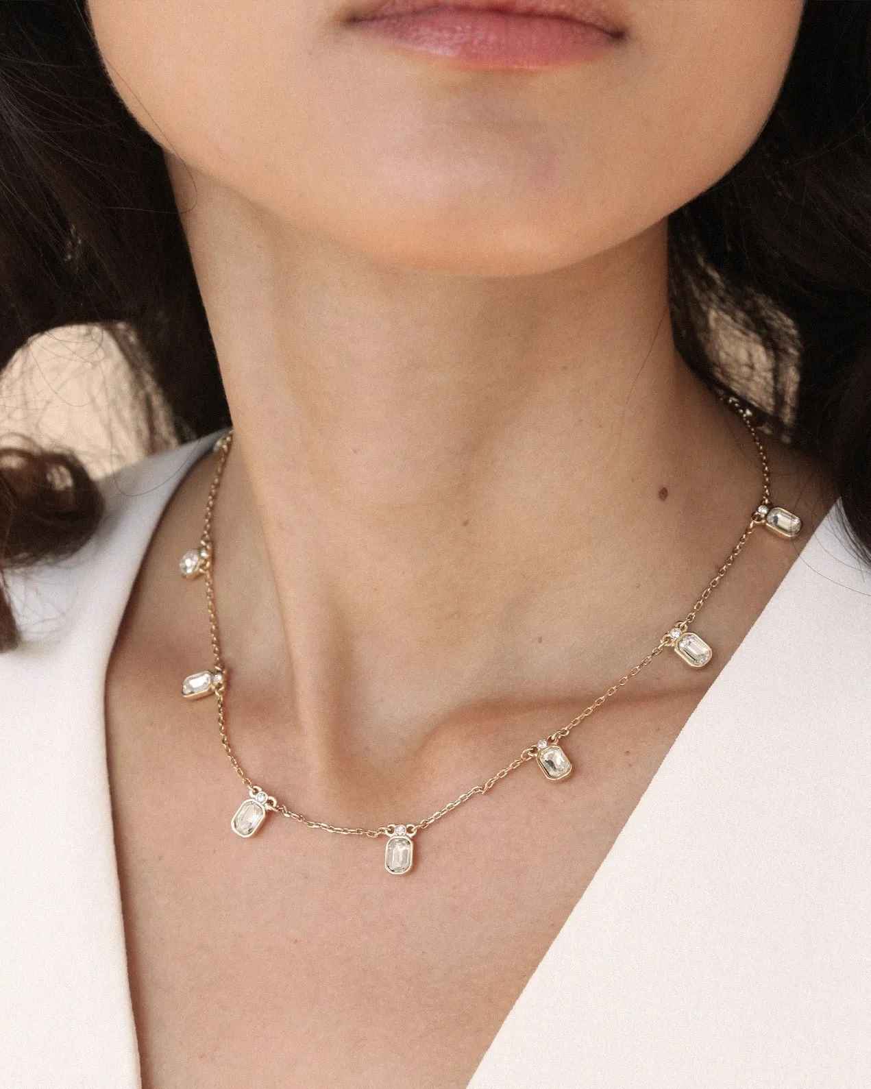 Emerald Deco Charm Necklace sold by Boston Proper product image thumbnail 2