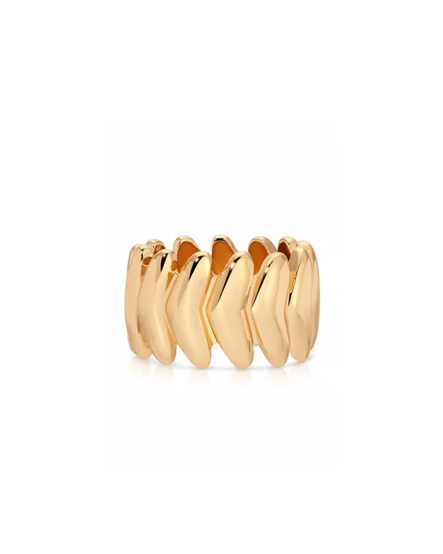 Metal Moderna Ring made by ettika