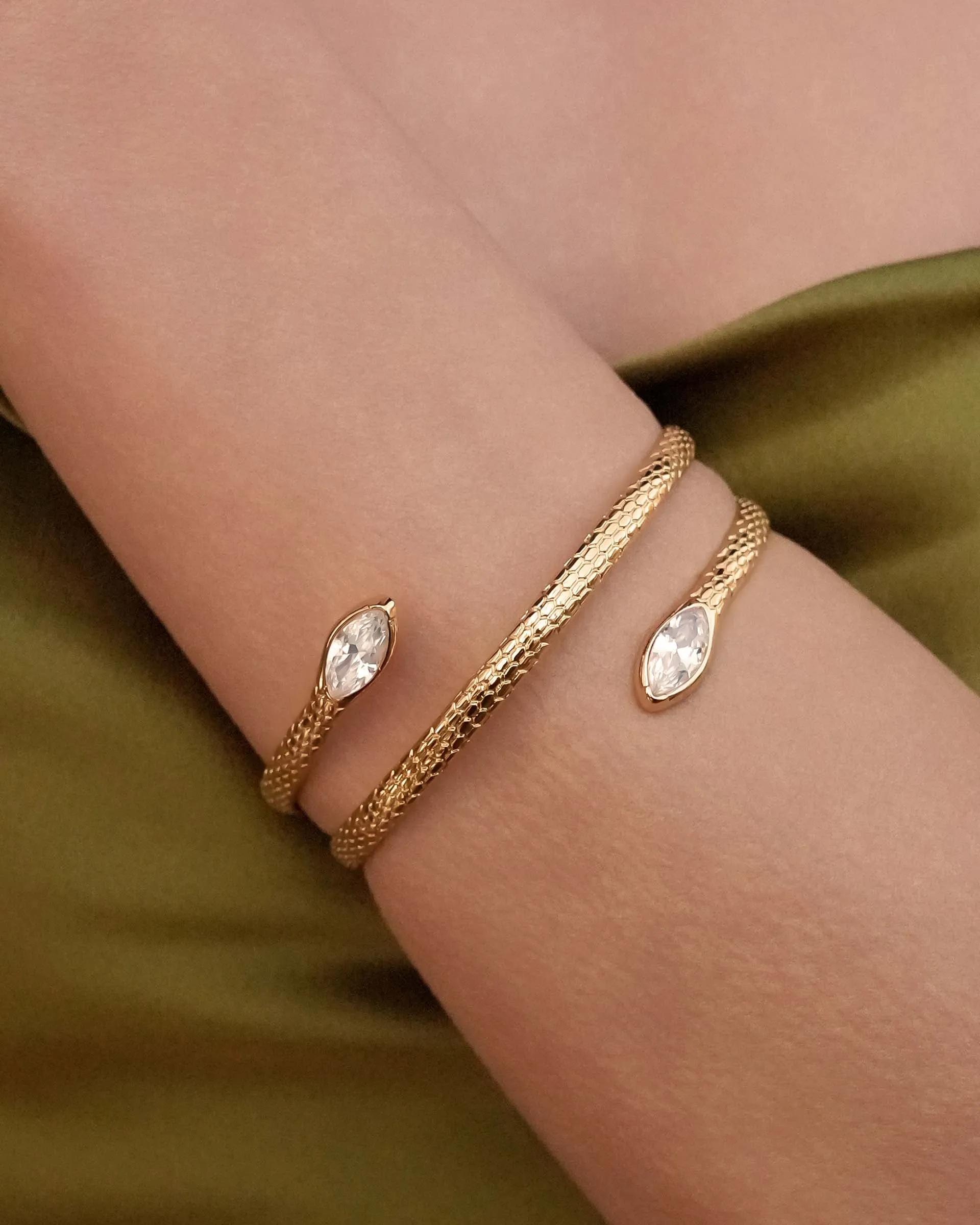 Marquise Coiled Bangle sold by Boston Proper product image thumbnail 2