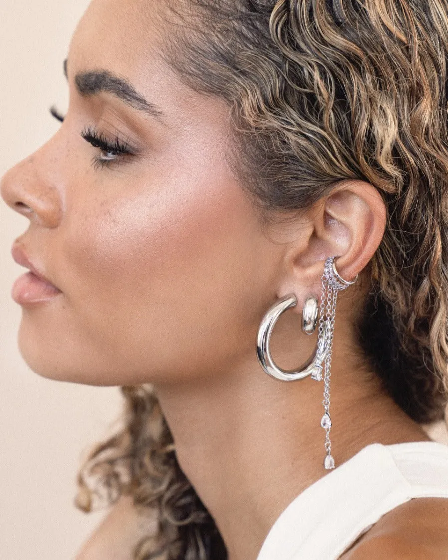 Crystal Waterfall Ear Cuff sold by Boston Proper product image thumbnail 3