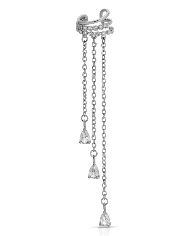 Crystal Waterfall Ear Cuff sold by Boston Proper