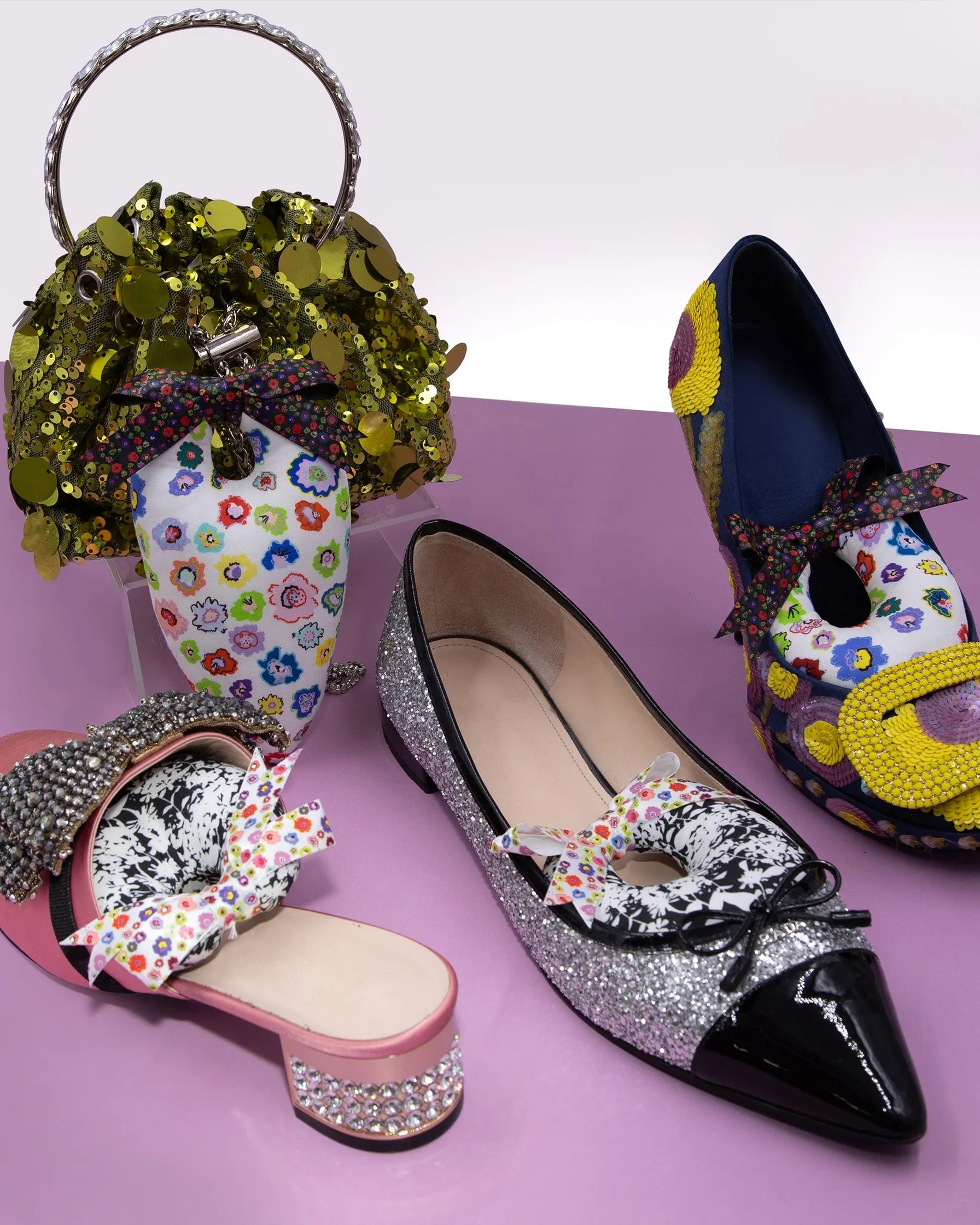 Shadow Floral Long Shoe Stuffer Inserts by Amanda Perna sold by Boston Proper product image thumbnail 5