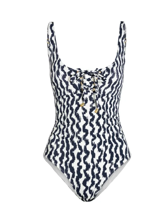 Taylor One Piece In Elysia Waves sold by Boston Proper