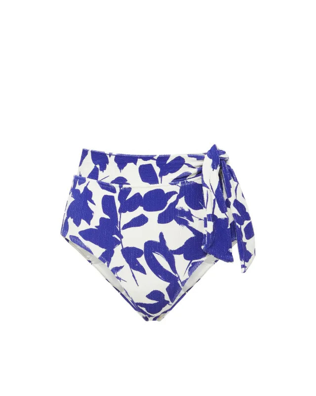 Side Tie High Waist Bottom Moraea Garden Texture sold by Boston Proper