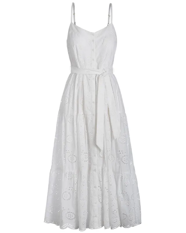 Addyson Dress In Fresh White Eyelet sold by Boston Proper