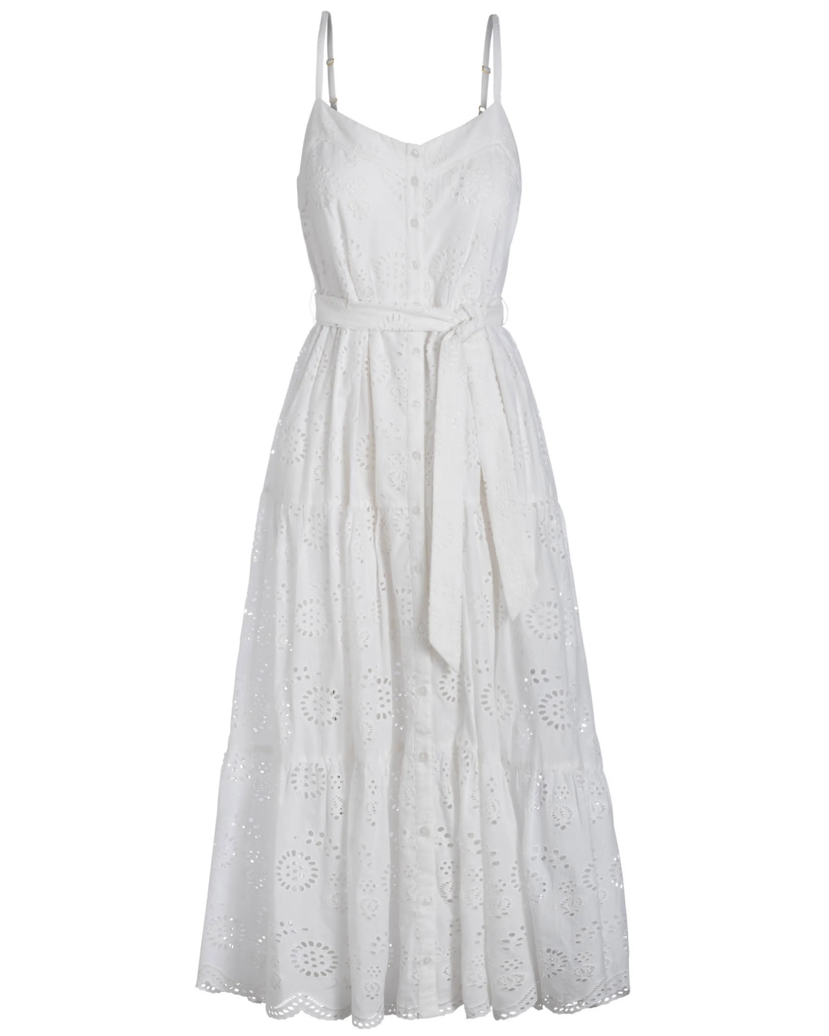 Addyson Dress In Fresh White Eyelet sold by Boston Proper