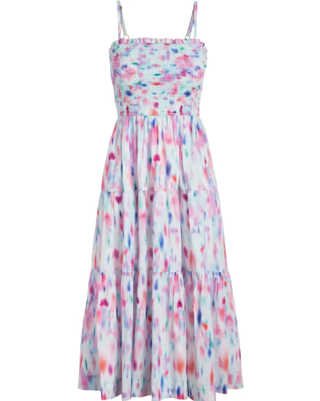 Kristen Dress In Hazy Ikat Seafoam made by Change of Scenery