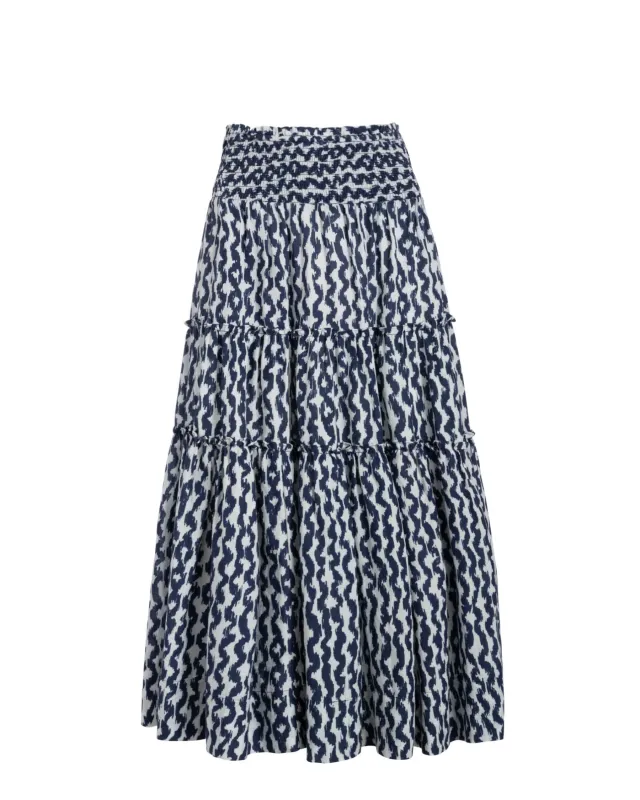 Charlie Skirt In Elysia Waves sold by Boston Proper