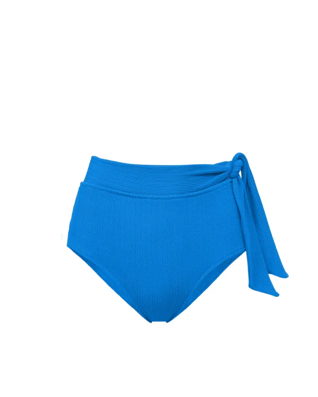 Side Tie High Waist Bottom In Grotto Texture sold by Boston Proper