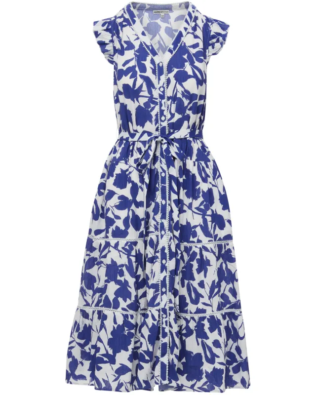 Emily Dress Moraea Garden sold by Boston Proper