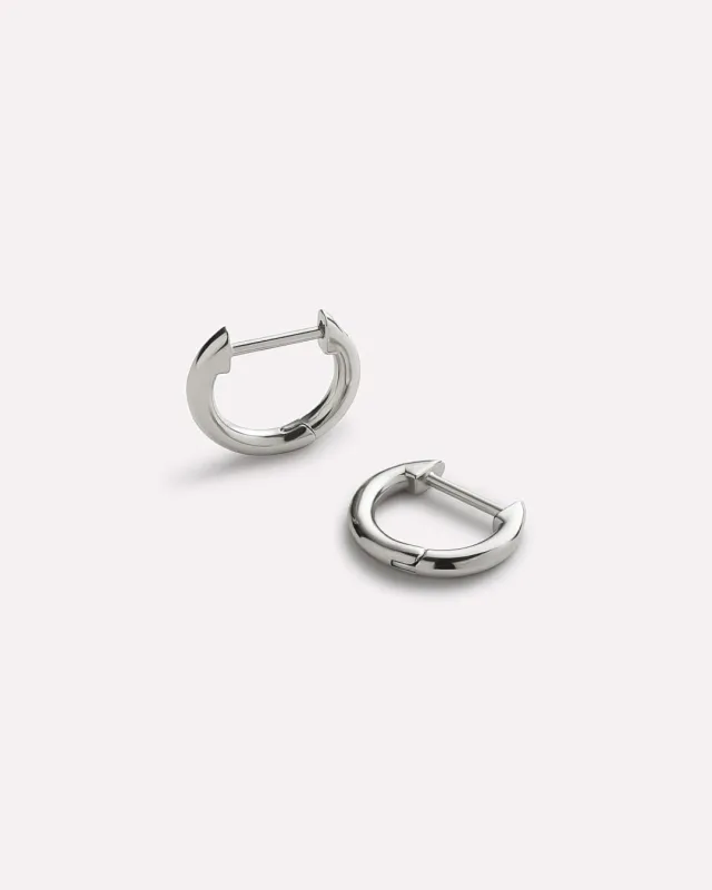 Sterling Silver Mini Huggie Hoops - Mini Huggie Hoops Silver sold by Boston Proper