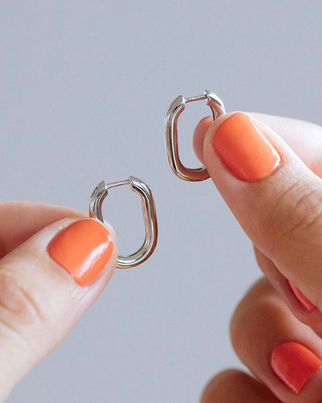 Silver Hoop Earrings - Rox Small Silver sold by Boston Proper product image thumbnail 5